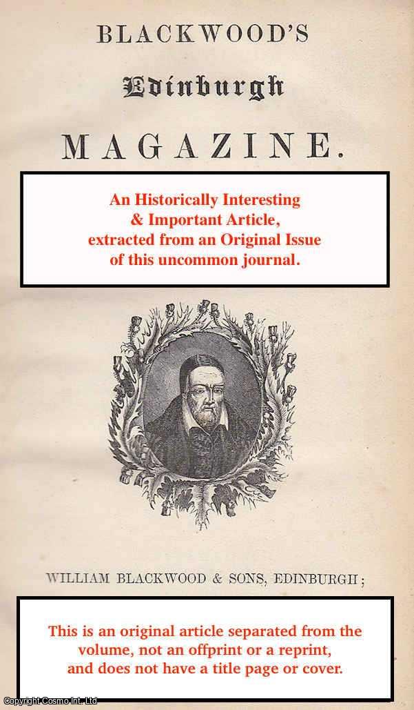 Bonamy Price - The Issues Raised by the Protestant Synod of France. An uncommon original article from the Blackwood's Edinburgh Magazine, 1873.