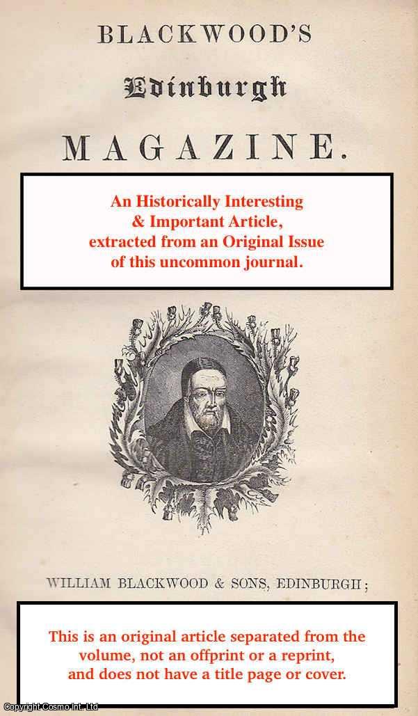 A.W.C. Lindsay - The Book of Carlaverock. An uncommon original article from the Blackwood's Edinburgh Magazine, 1874.