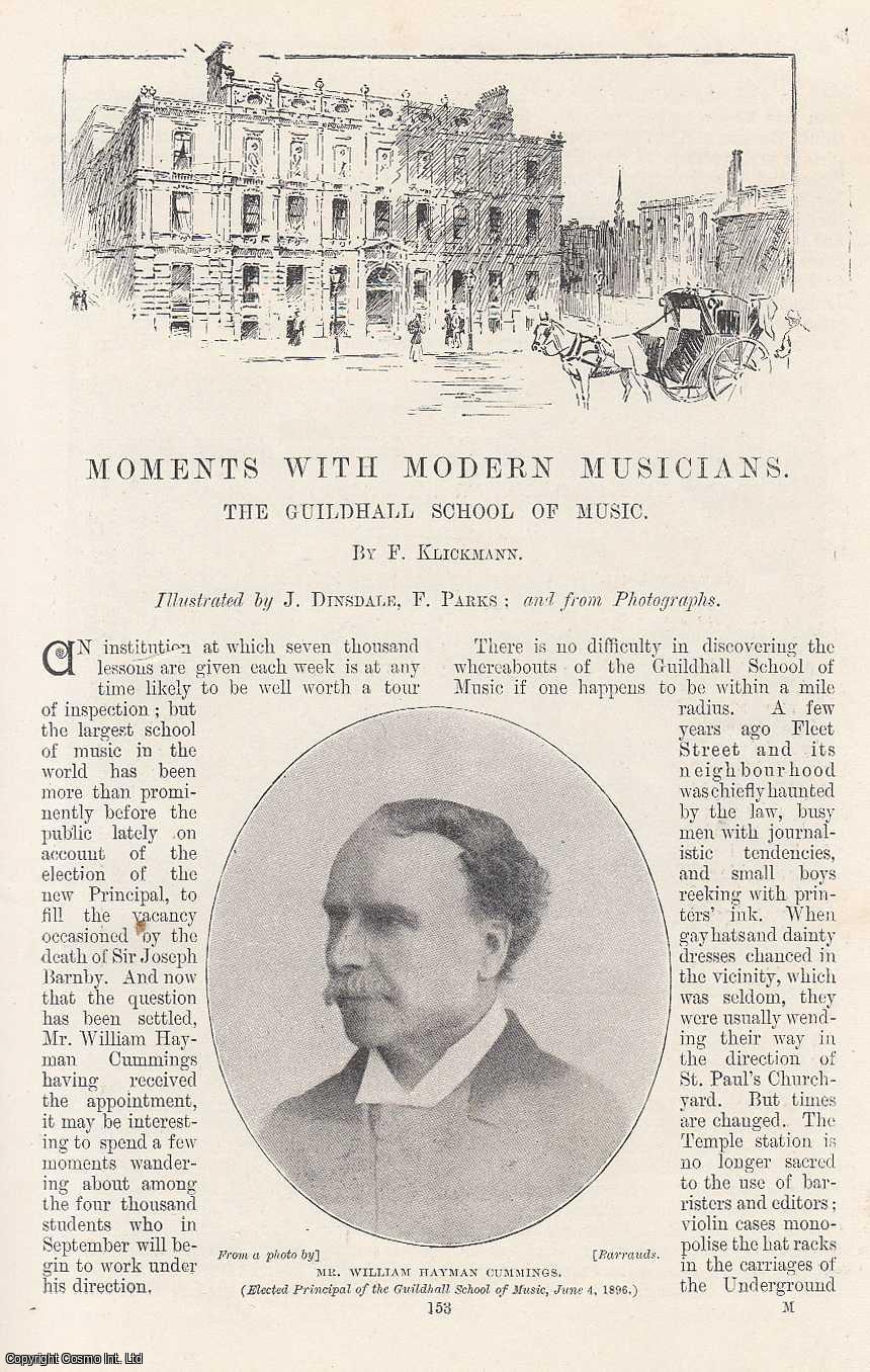 KLICKMANN, F. - The Guildhall School of Music: Moments with Modern Musicians. An original article from the Windsor Magazine, 1896.