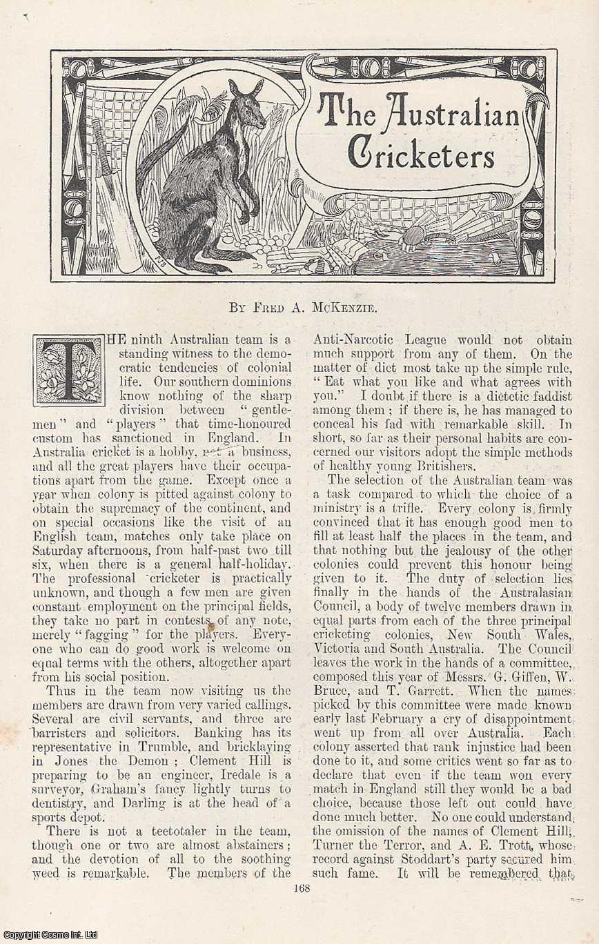 MCKENZIE, FRED A. - The Australian Cricketers. An original article from the Windsor Magazine, 1896.