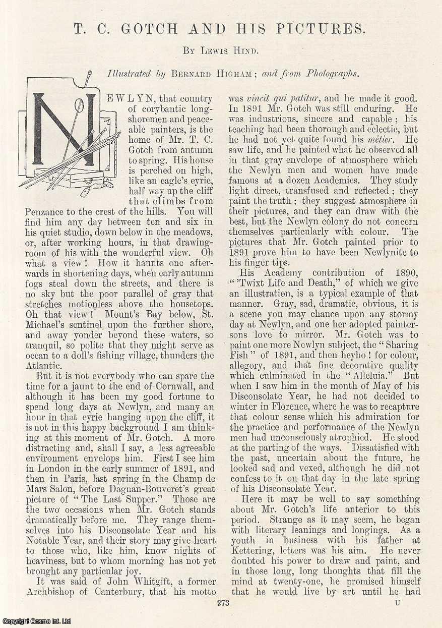HIGHAM, BERNARD - Thomas Cooper Gotch (Painter) and His Pictures. An original article from the Windsor Magazine, 1896.