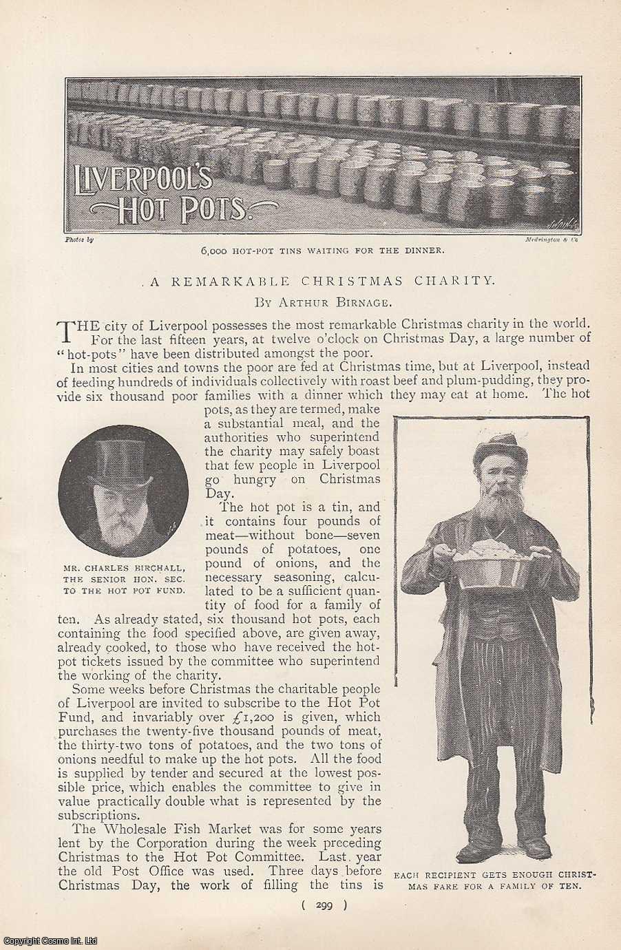BIRNAGE, ARTHUR - Liverpool's Hot Pots: A Remarkable Christmas Charity (Feeding The Poor). A rare original article from the Harmsworth London Magazine, 1900-01.