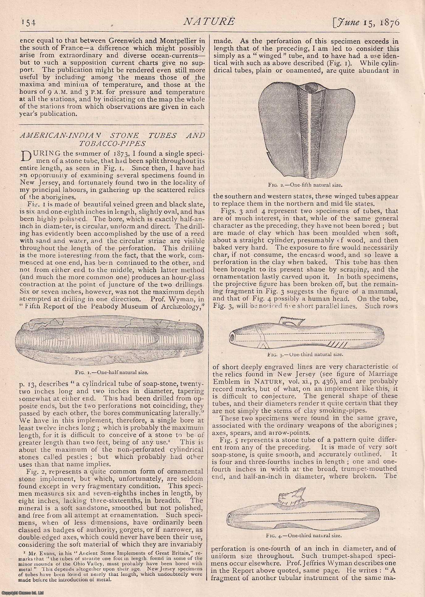 NATURE - Nature, Volume 14, Number 346. Nature. A Weekly Journal of Science. Thursday, June 15th, 1876.