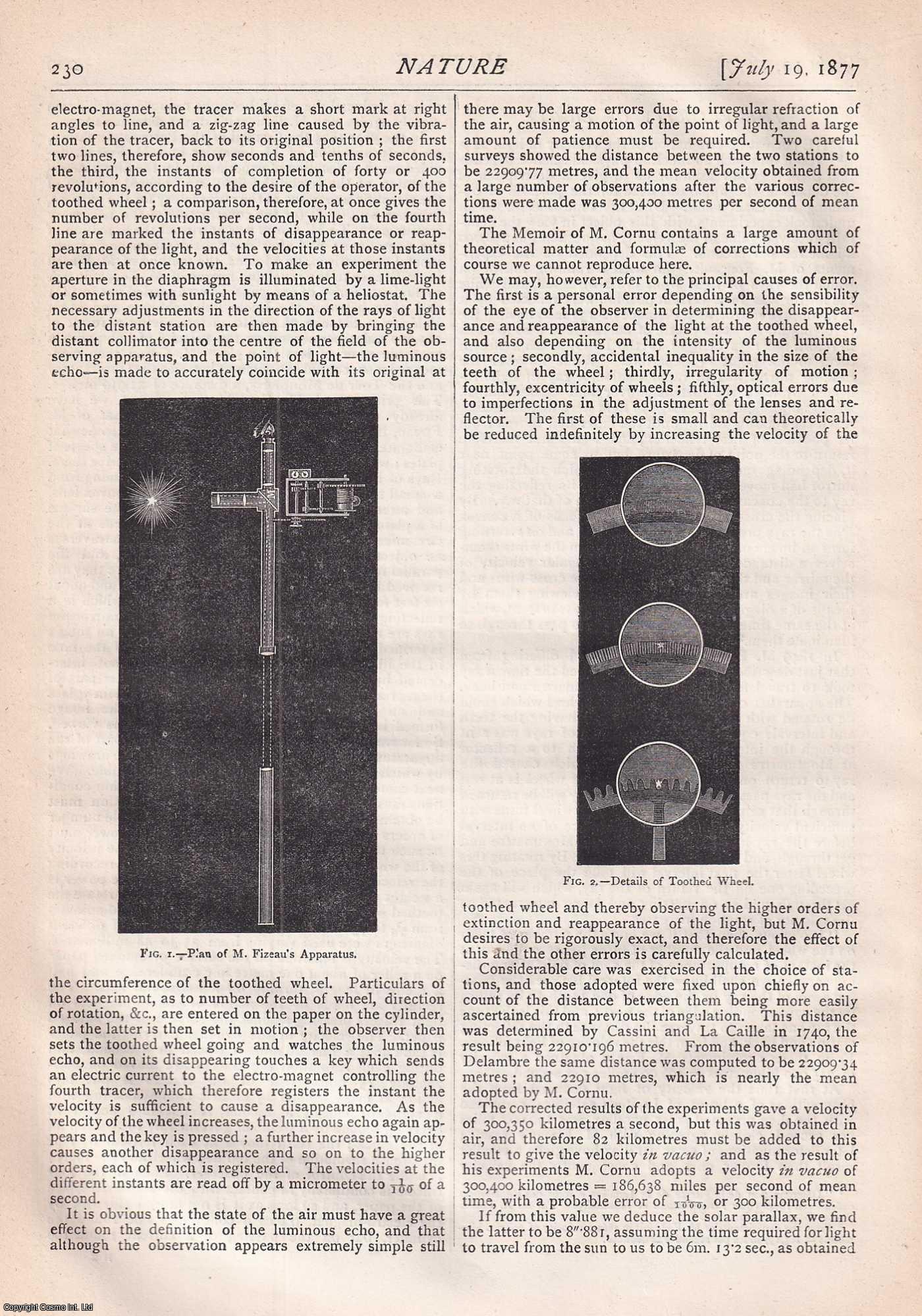 NATURE - Nature, Volume 16, Number 403. Nature. A Weekly Journal of Science. Thursday, July 19th, 1877.
