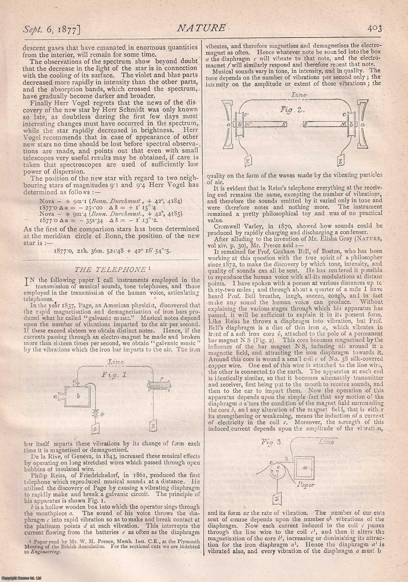 NATURE - Nature, Volume 16, Number 410. Nature. A Weekly Journal of Science. Thursday, September 6th, 1877.