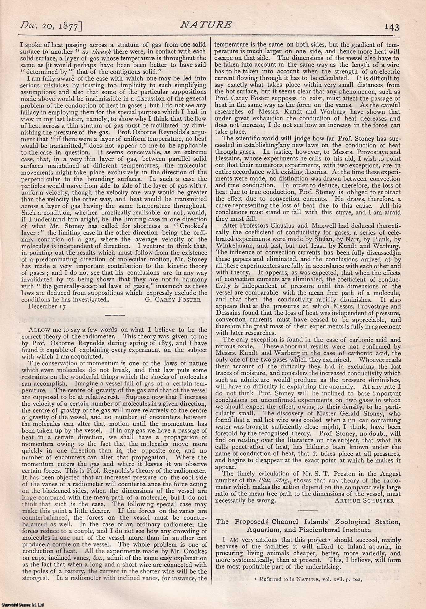 NATURE - Nature, Volume 17, Number 425. Nature. A Weekly Journal of Science. Thursday, December 20th, 1877.