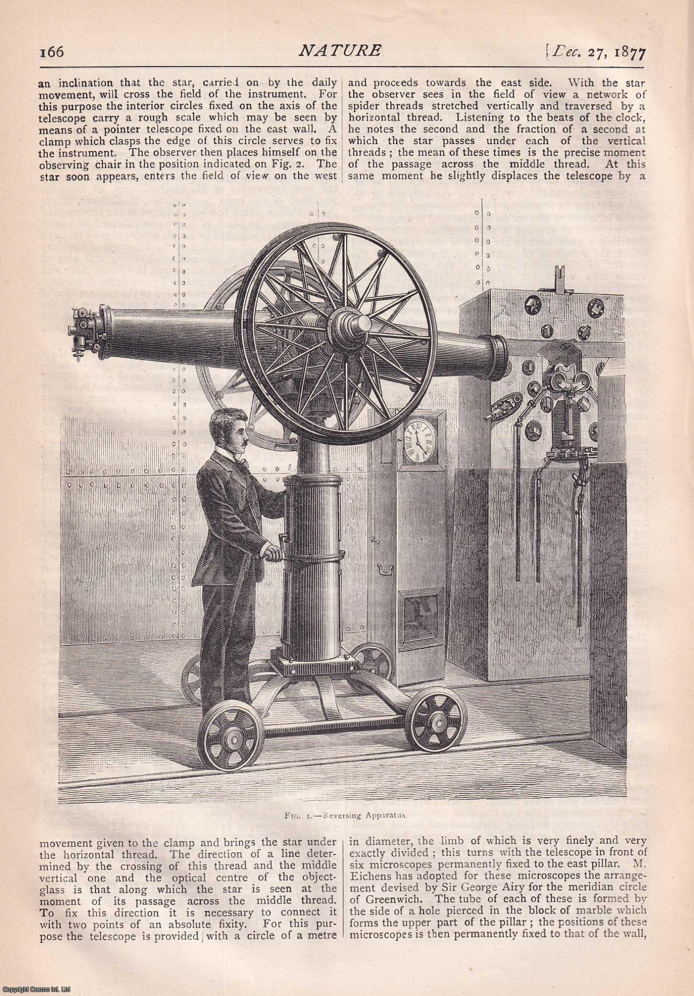 NATURE - Nature, Volume 17, Number 426. Nature. A Weekly Journal of Science. Thursday, December 27th, 1877.