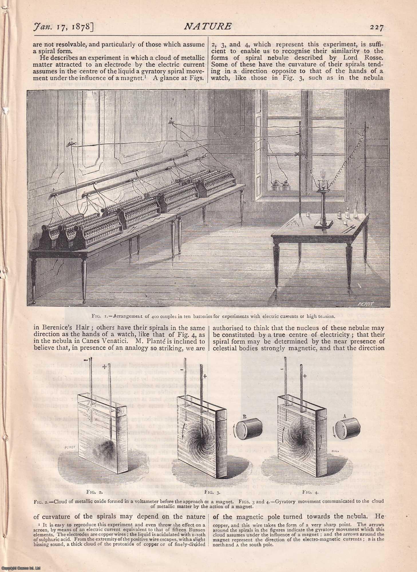 NATURE - Nature, Volume 17, Number 429. Nature. A Weekly Journal of Science. Thursday, January 17th, 1878.