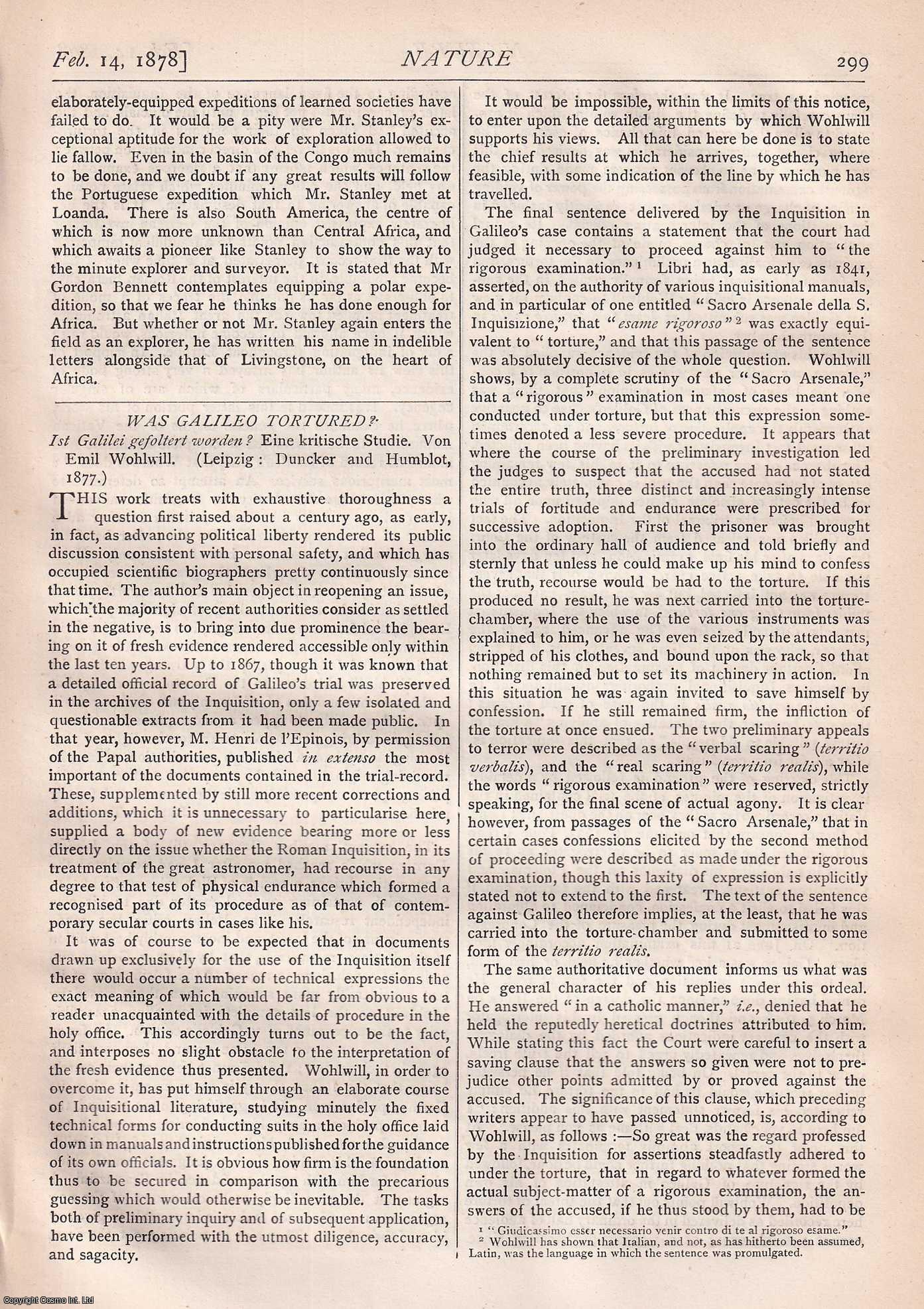 NATURE - Nature, Volume 17, Number 433. Nature. A Weekly Journal of Science. Thursday, February 14th, 1878.