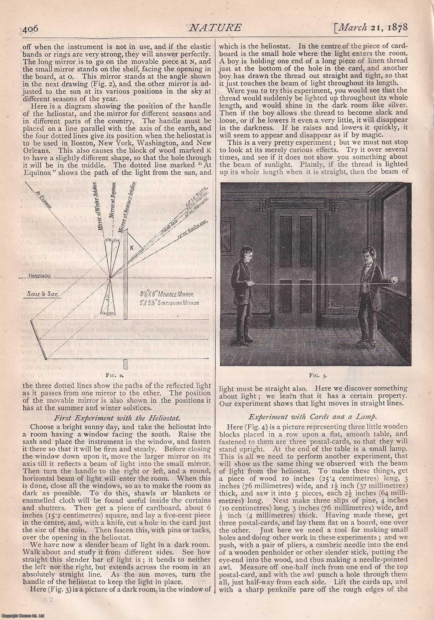 NATURE - Nature, Volume 17, Number 438. Nature. A Weekly Journal of Science. Thursday, March 21st, 1878.