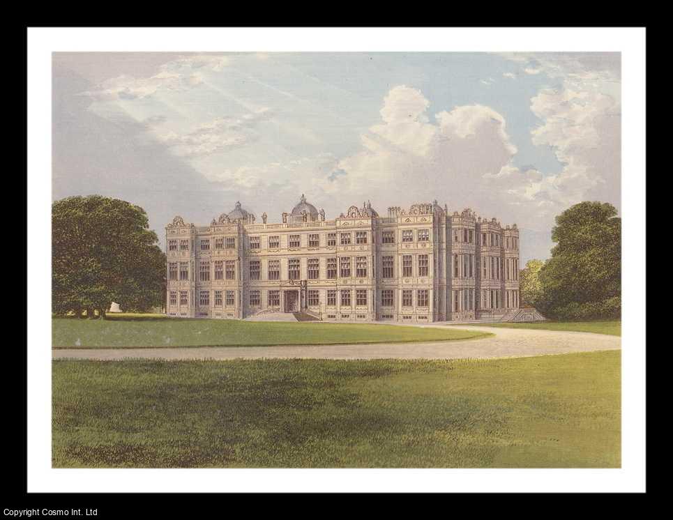 MORRIS, FRANCIS ORPEN - Longleat, Near Warminster, Wiltshire. The House of Marquis of Bath. Antique Colour Print.