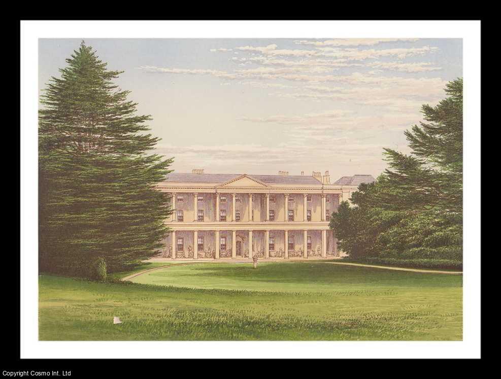 MORRIS, FRANCIS ORPEN - West Wycombe, Near Wycombe, Buckinghamshire. The House of Dashwood, Baronet. Antique Colour Print.