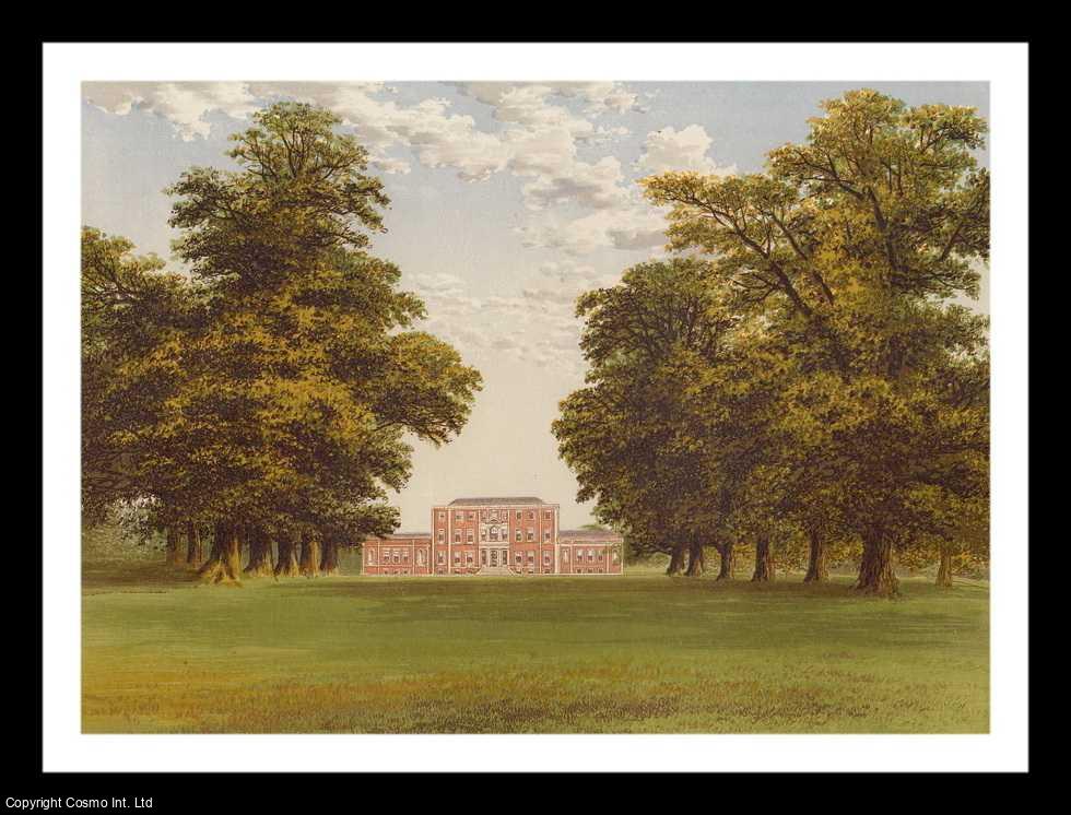 MORRIS, FRANCIS ORPEN - Aldby Park, Near Stamford-Bridge, Yorkshire. The House of Darley. Antique Colour Print.