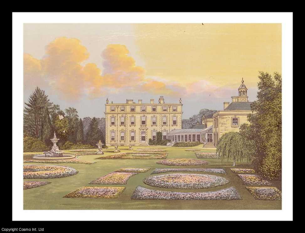 MORRIS, FRANCIS ORPEN - Ditchley House, Near Charlbury, Oxfordshire. The House of Viscount Dillon. Antique Colour Print.