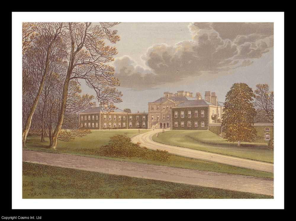 MORRIS, FRANCIS ORPEN - Haddo House, Aberdeenshire. The Earl of Aberdeen. Antique Colour Print.