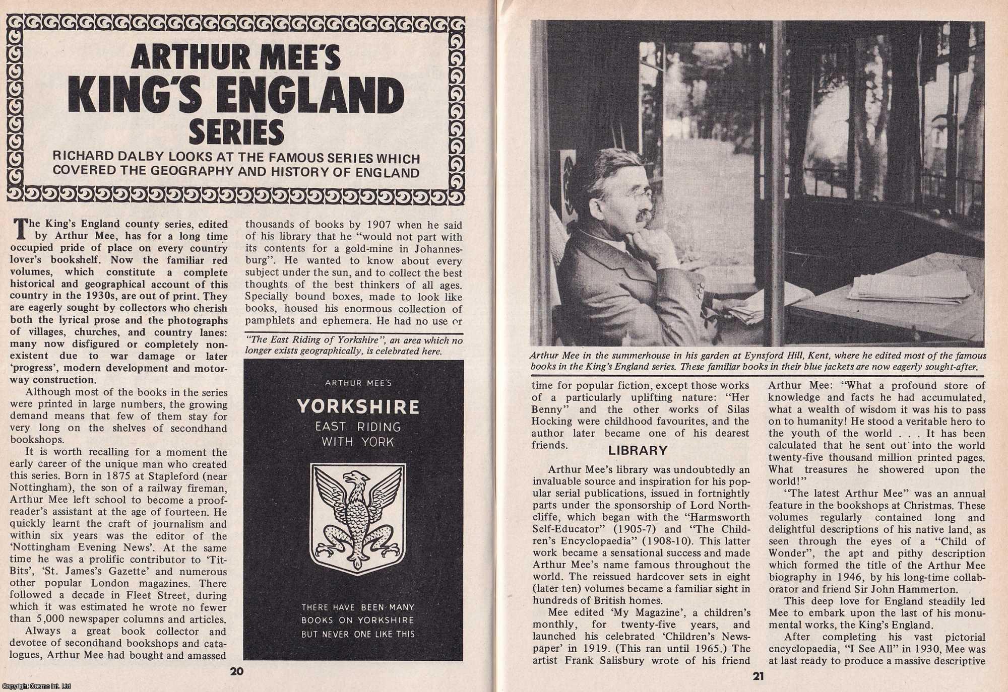 Richard Dalby - Arthur Mee's King's England Series. This is an original article separated from an issue of The Book & Magazine Collector publication, 1987.