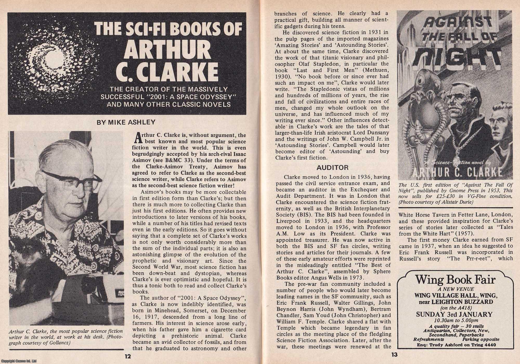 Mike Ashley - The Sci-Fi Books of Arthur C. Clarke. This is an original article separated from an issue of The Book & Magazine Collector publication, 1988.