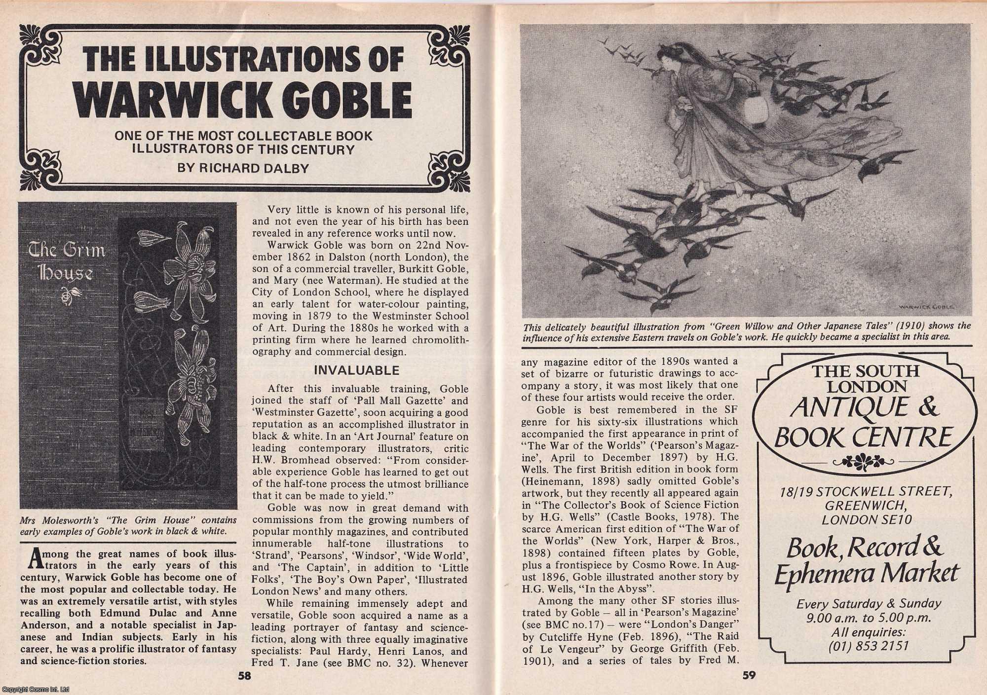 Richard Dalby - The Illustrations of Warwick Goble. This is an original article separated from an issue of The Book & Magazine Collector publication, 1988.