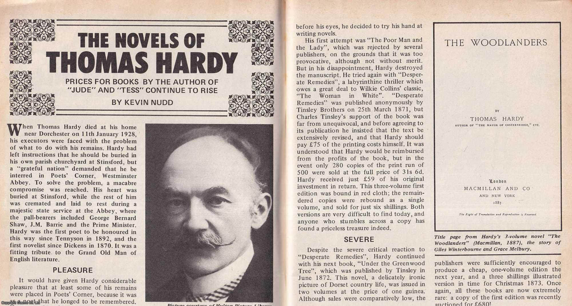 Kevin Nudd - The Novels of Thomas Hardy. This is an original article separated from an issue of The Book & Magazine Collector publication, 1988.