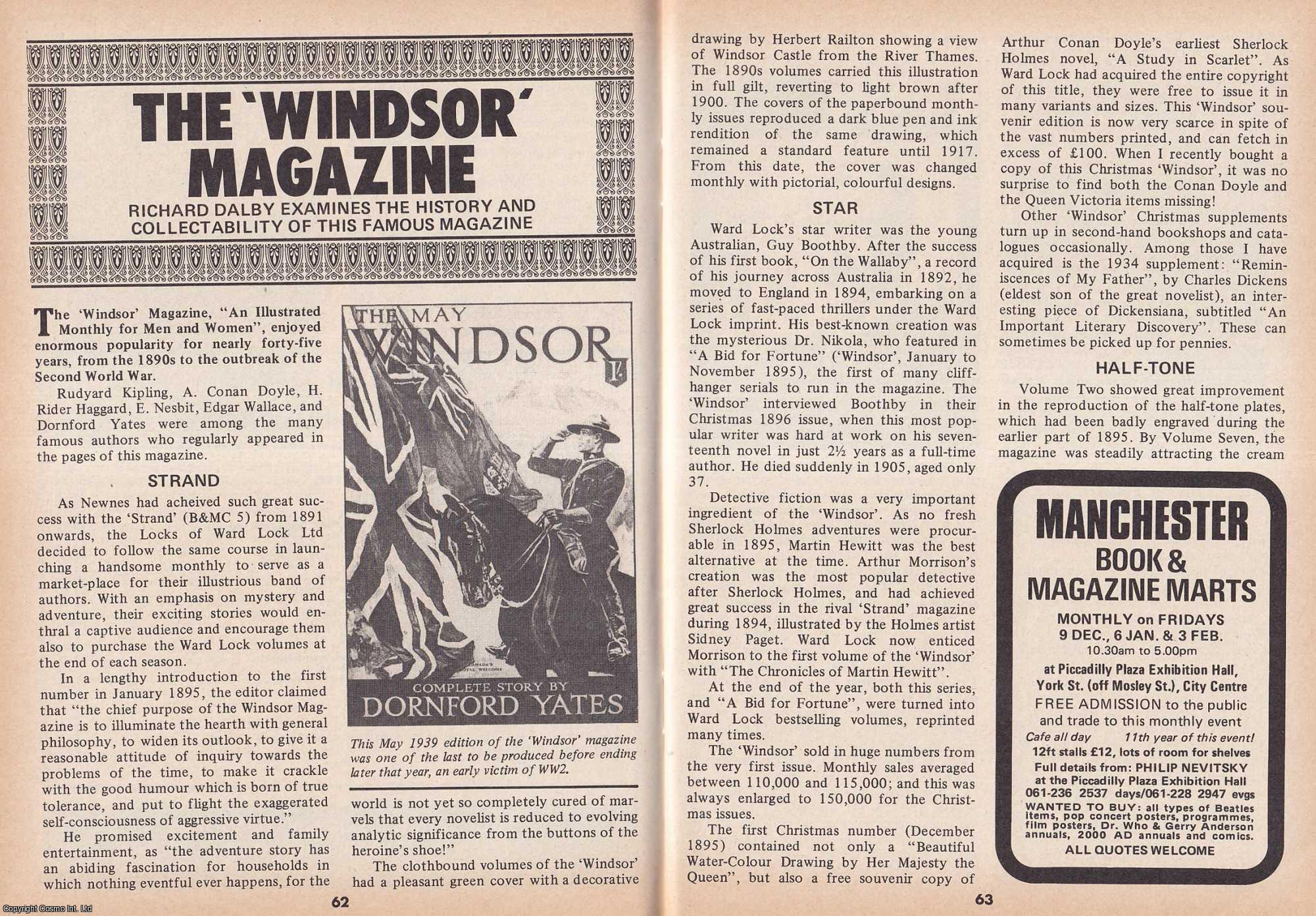 Richard Dalby - The Windsor Magazine. Examining The History and Collectability of This Famous Magazine. This is an original article separated from an issue of The Book & Magazine Collector publication, 1988.