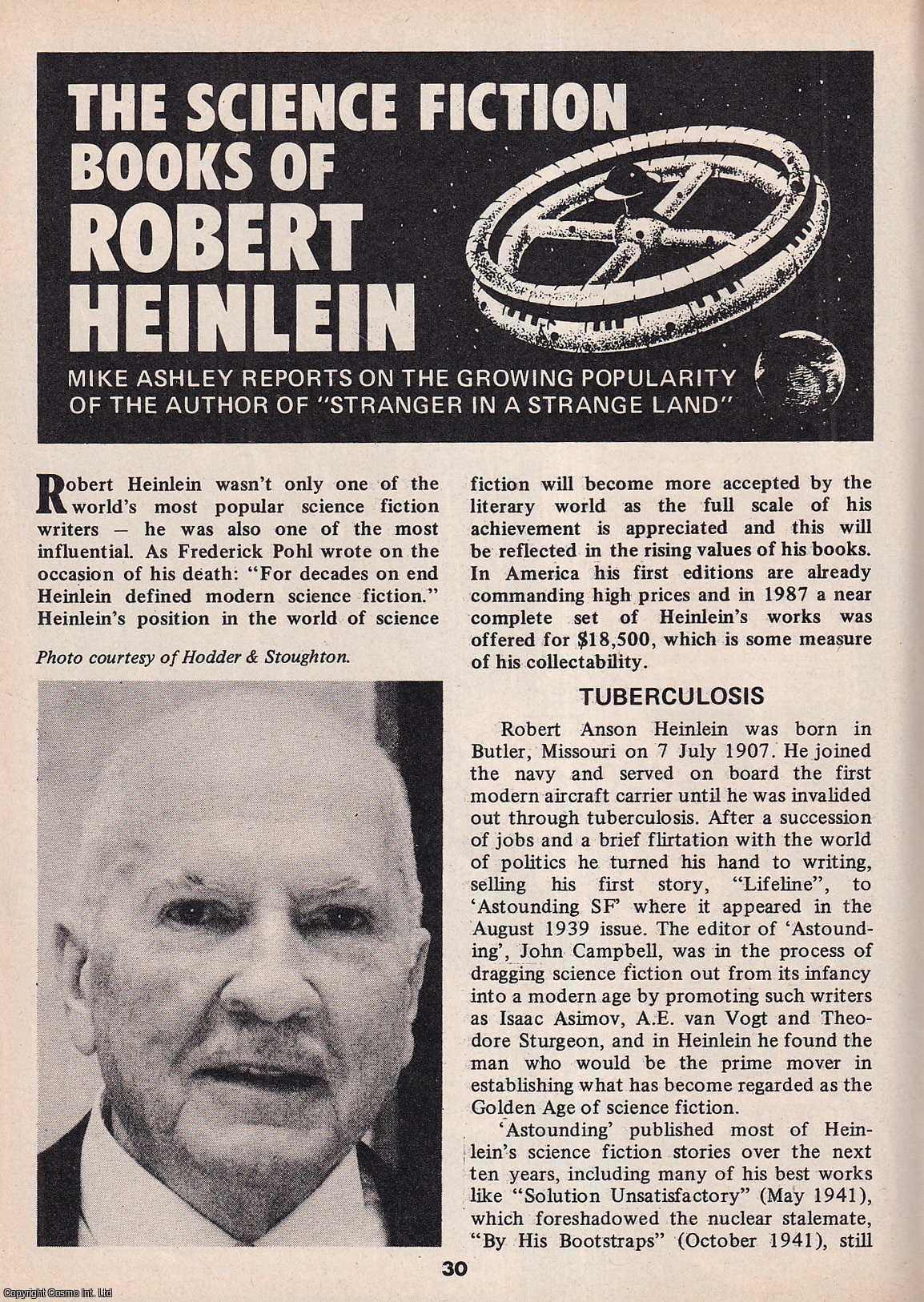 Mike Ashley - The Science Fiction Books of Robert Heinlein. This is an original article separated from an issue of The Book & Magazine Collector publication, 1989.