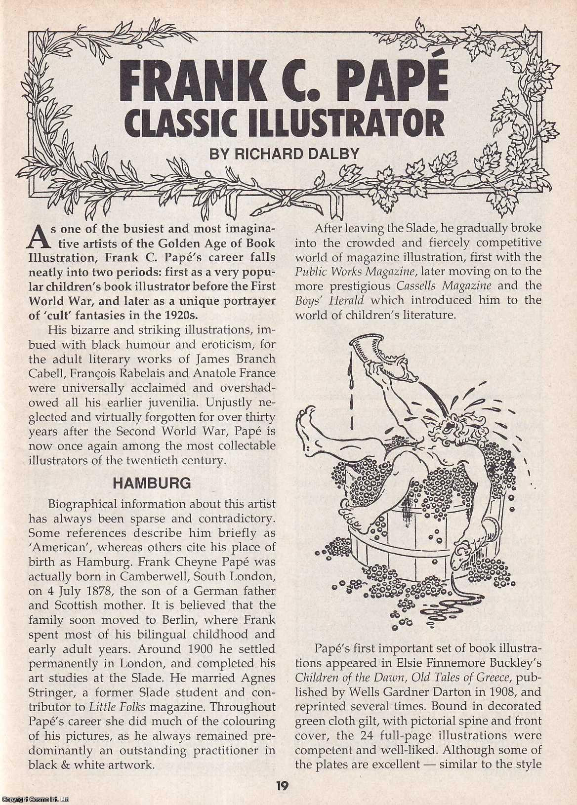 Richard Dalby - Frank C. Pape. Classic Illustrator. This is an original article separated from an issue of The Book & Magazine Collector publication.
