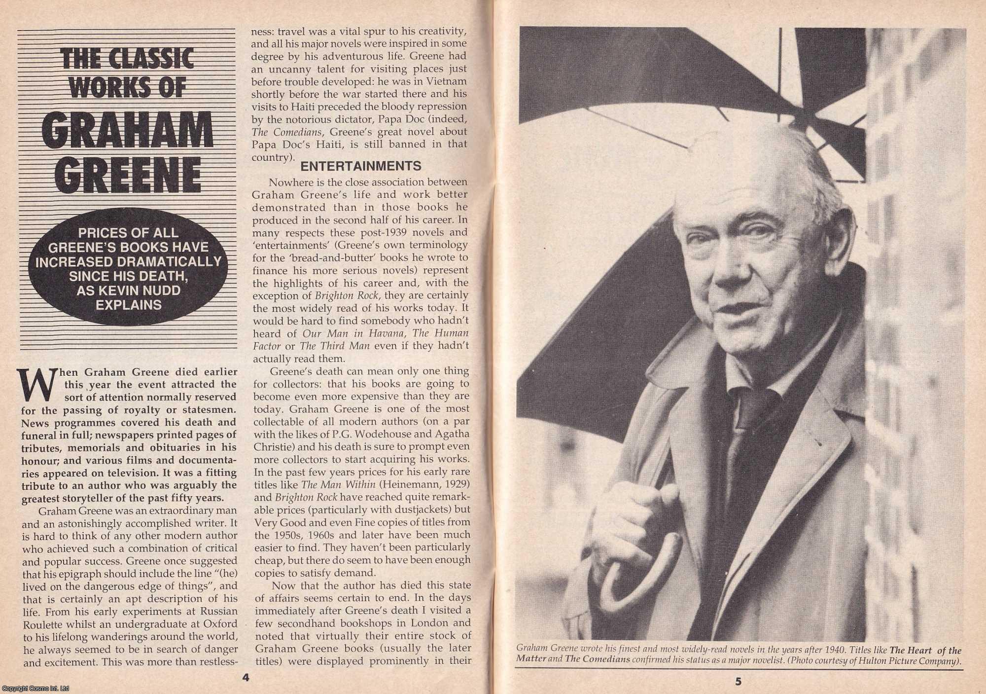 Kevin Nudd - The Classic Works of Graham Greene. This is an original article separated from an issue of The Book & Magazine Collector publication, 1991.