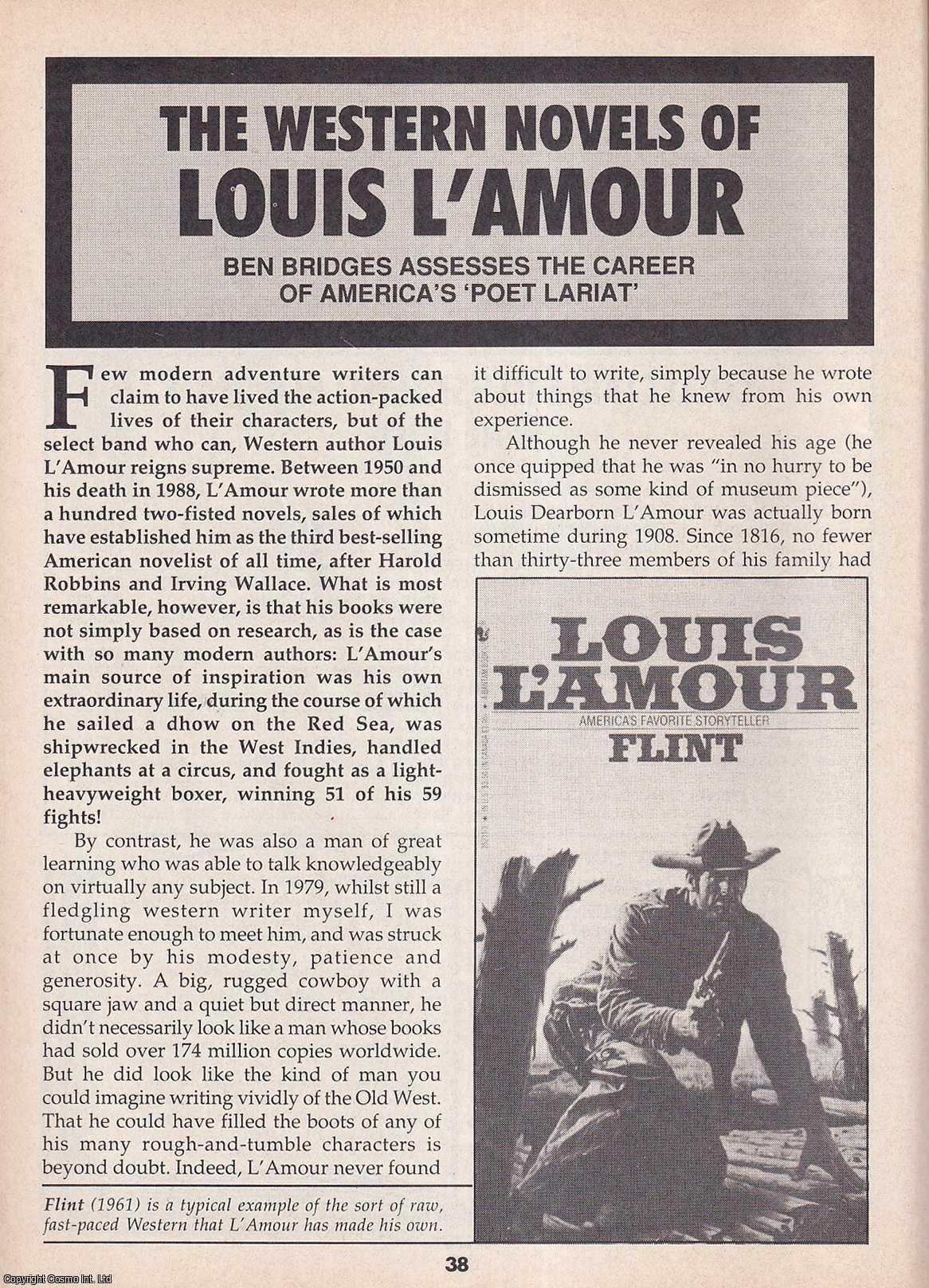 Ben Bridges - The Western Novels of Louis L'Amour. This is an original article separated from an issue of The Book & Magazine Collector publication, 1992.