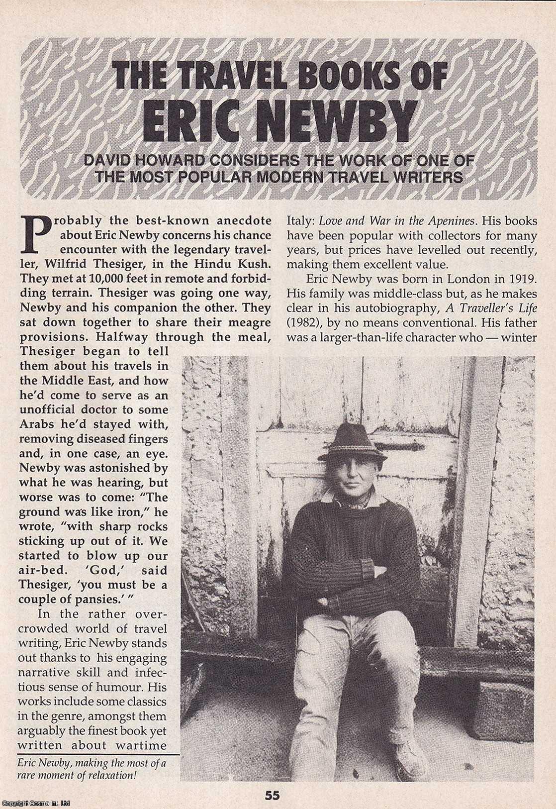 David Howard - The Travel Books of Eric Newby. This is an original article separated from an issue of The Book & Magazine Collector publication, 1992.