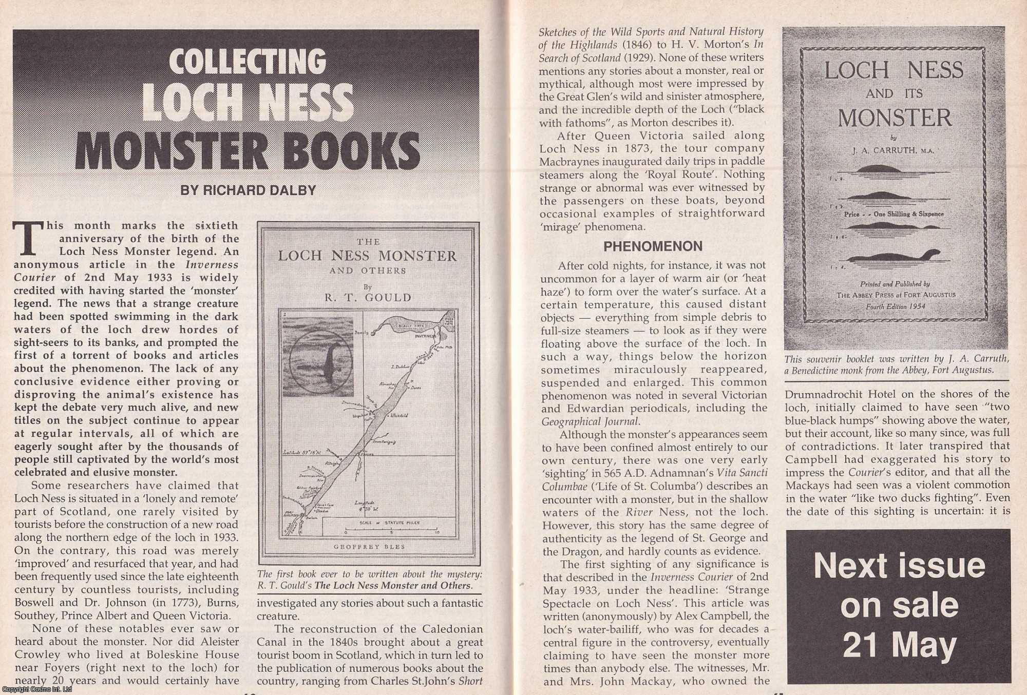 Richard Dalby - Collecting Loch Ness Monster Books. This is an original article separated from an issue of The Book & Magazine Collector publication, 1993.