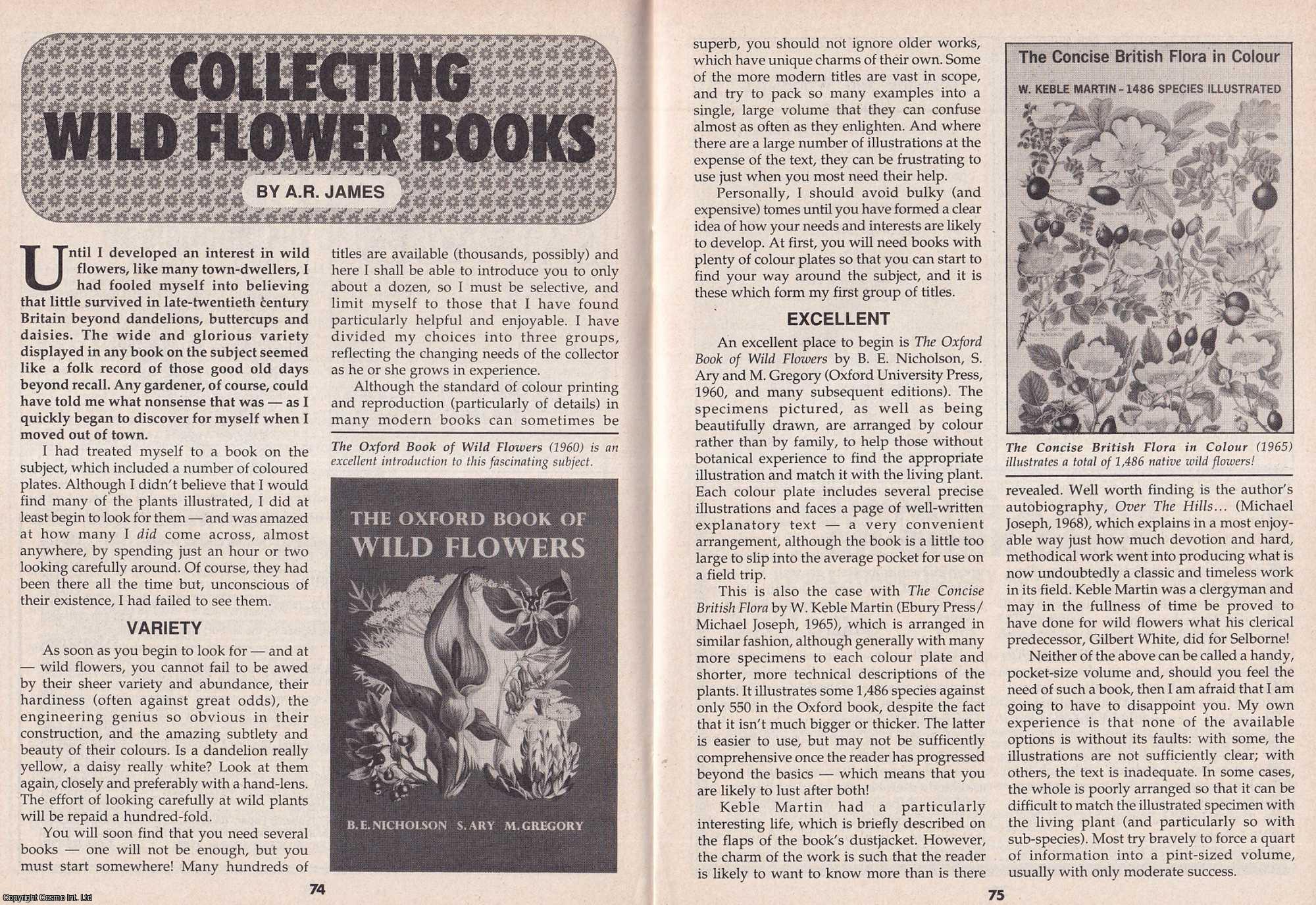 A. R. James - Collecting Wild Flower Books. This is an original article separated from an issue of The Book & Magazine Collector publication.