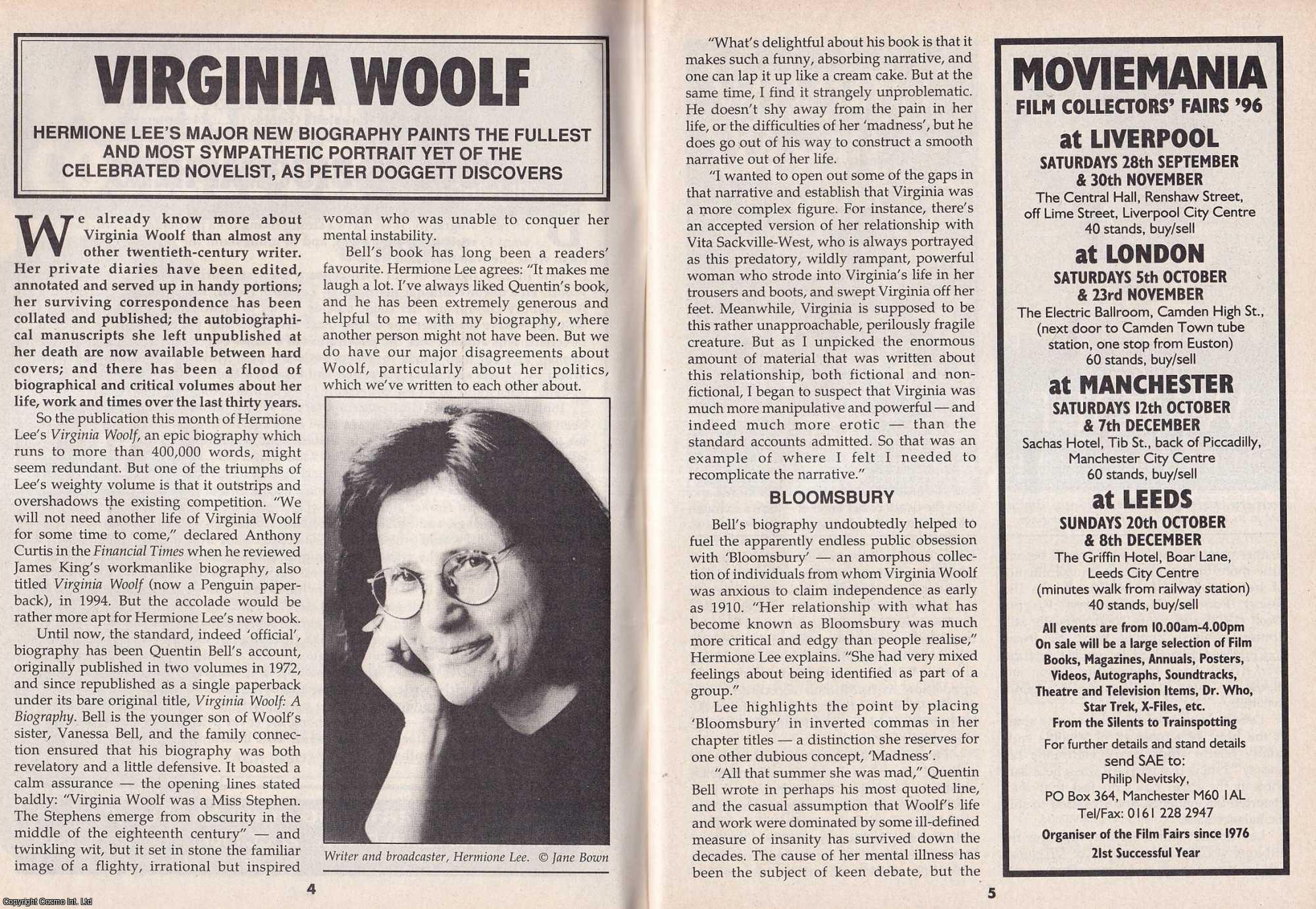 Peter Doggett - Virginia Woolf, the Celebrated Novelist. This is an original article separated from an issue of The Book & Magazine Collector publication, 1996.