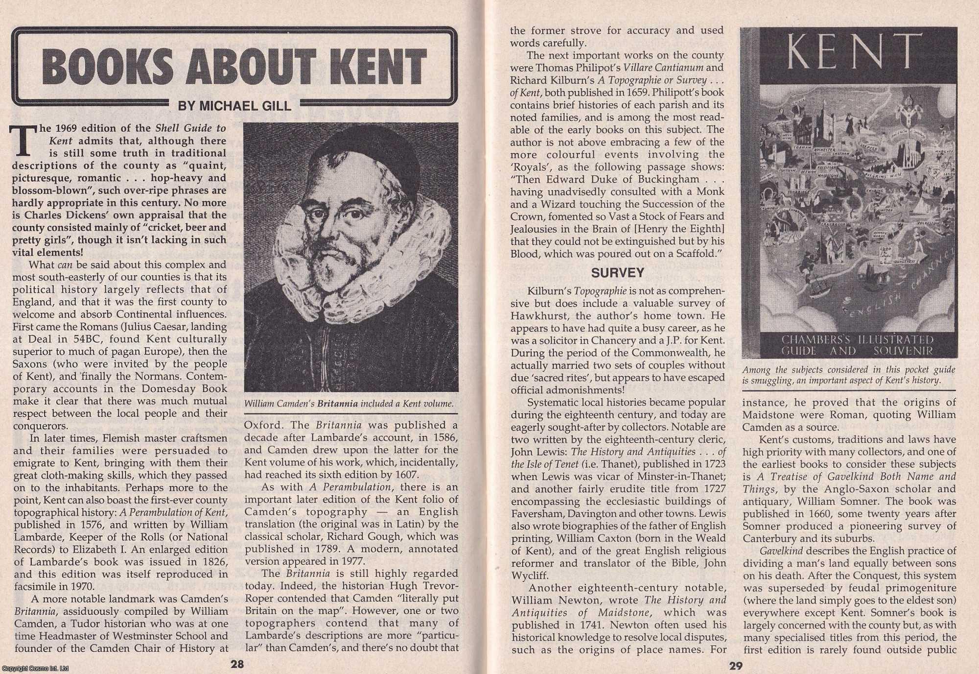 Michael Gill - Books about Kent. This is an original article separated from an issue of The Book & Magazine Collector publication, 1997.