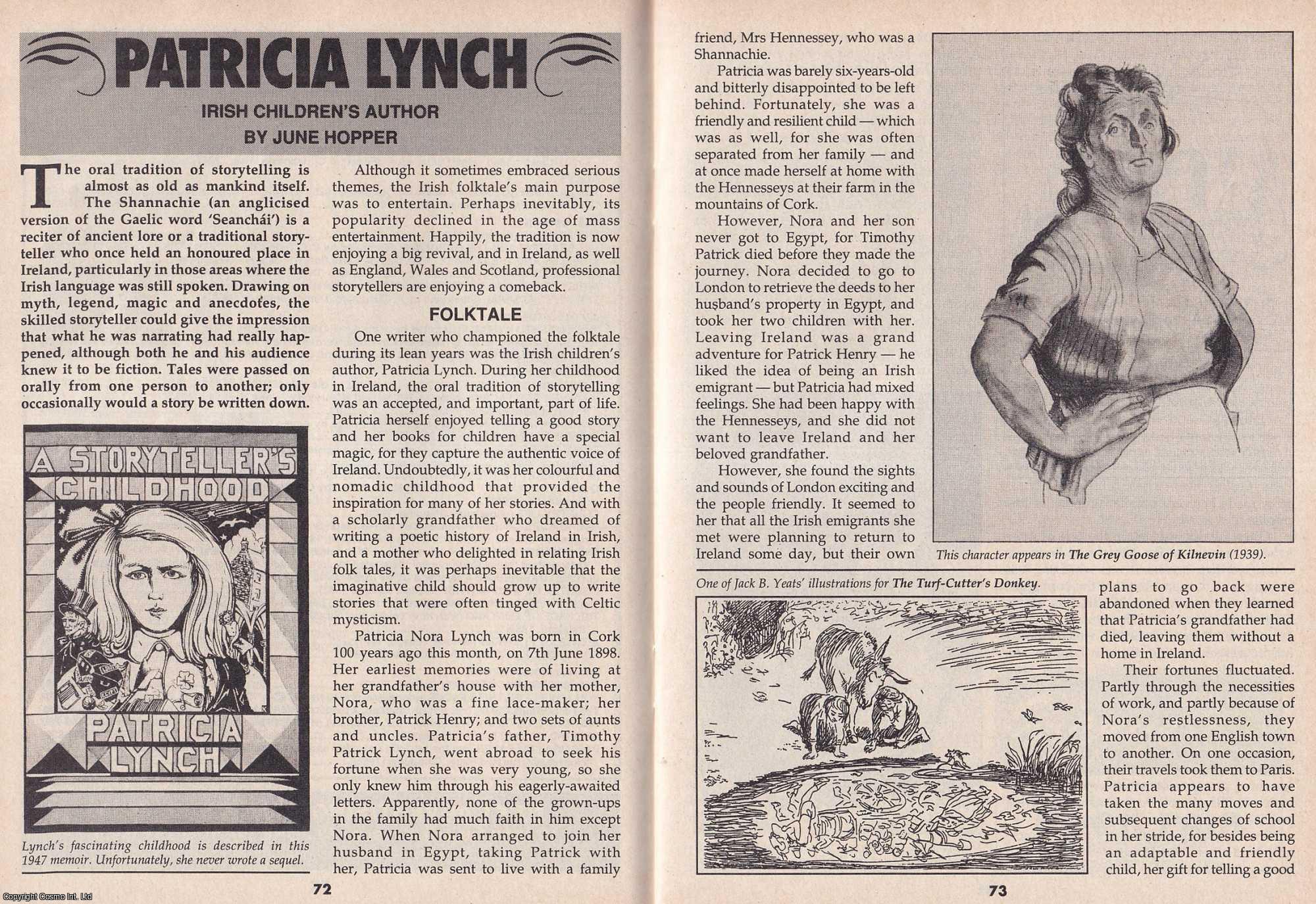 June Hopper - Patricia Lynch. Irish Children's Author. This is an original article separated from an issue of The Book & Magazine Collector publication, 1998.