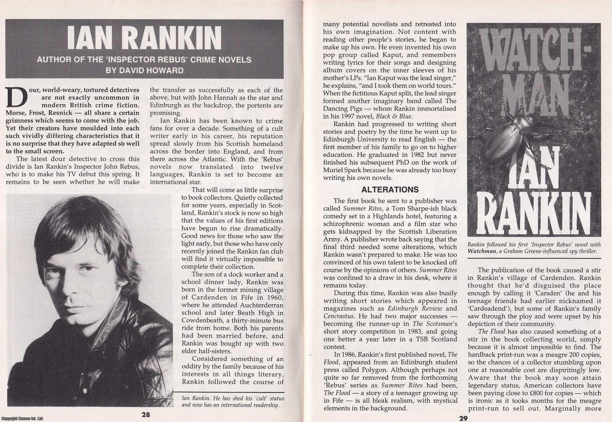 David Howard - Ian Rankin : The Inspector Rebus Crime Novels. This is an original article separated from an issue of The Book & Magazine Collector publication, 2000.