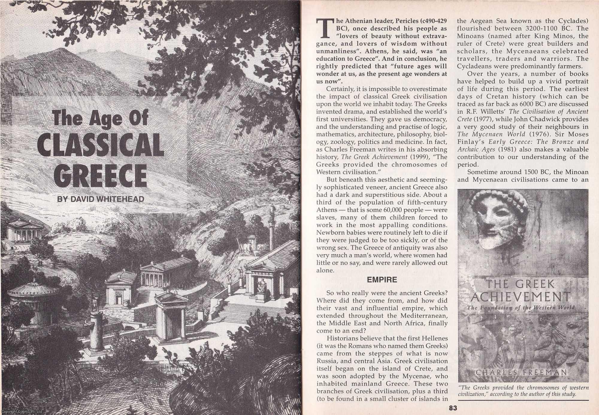 David Whitehead - The Age of Classical Greece. This is an original article separated from an issue of The Book & Magazine Collector publication.