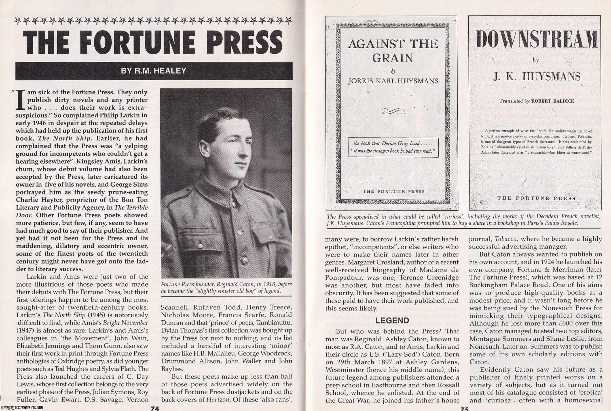 R.M. Healey - The Fortune Press. This is an original article separated from an issue of The Book & Magazine Collector publication, 2001.
