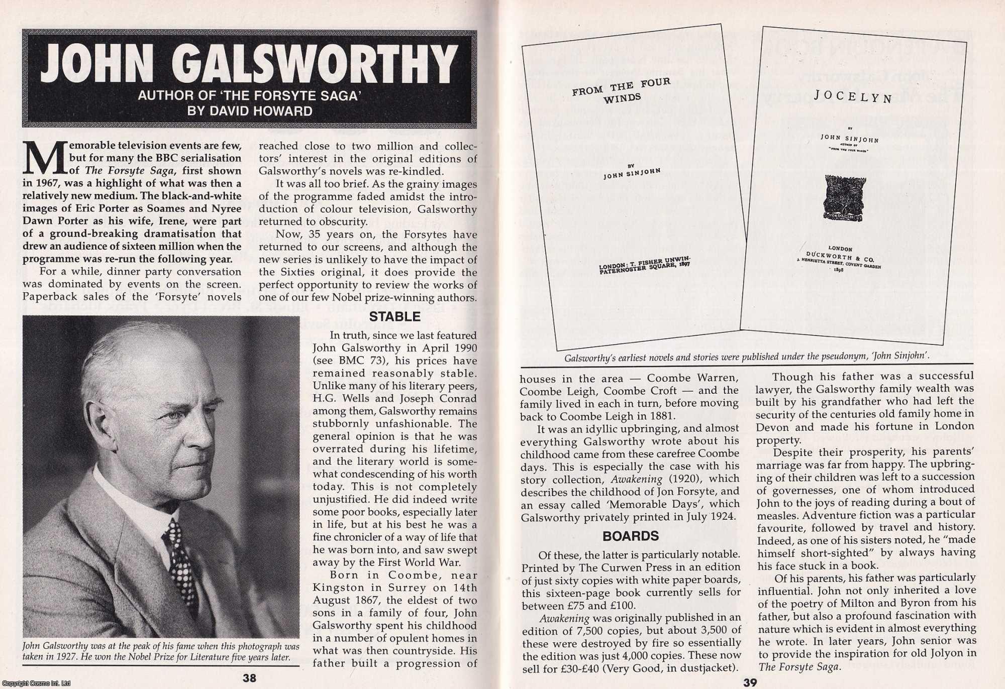 David Howard - The Forsyte Saga, by John Galsworthy. This is an original article separated from an issue of The Book & Magazine Collector publication, 2002.