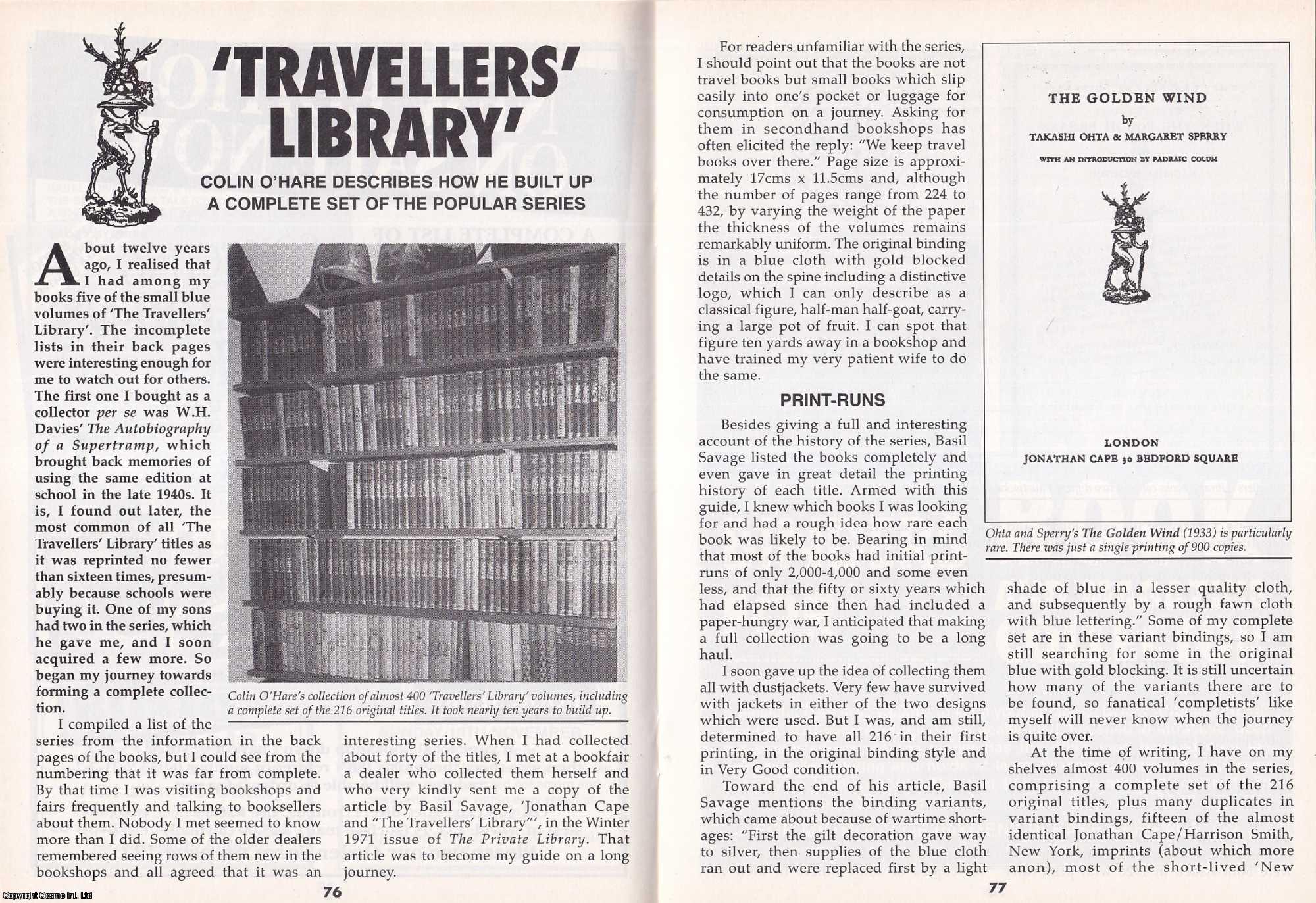 Colin O'Hare - The Travellers' Library. This is an original article separated from an issue of The Book & Magazine Collector publication, 2002.