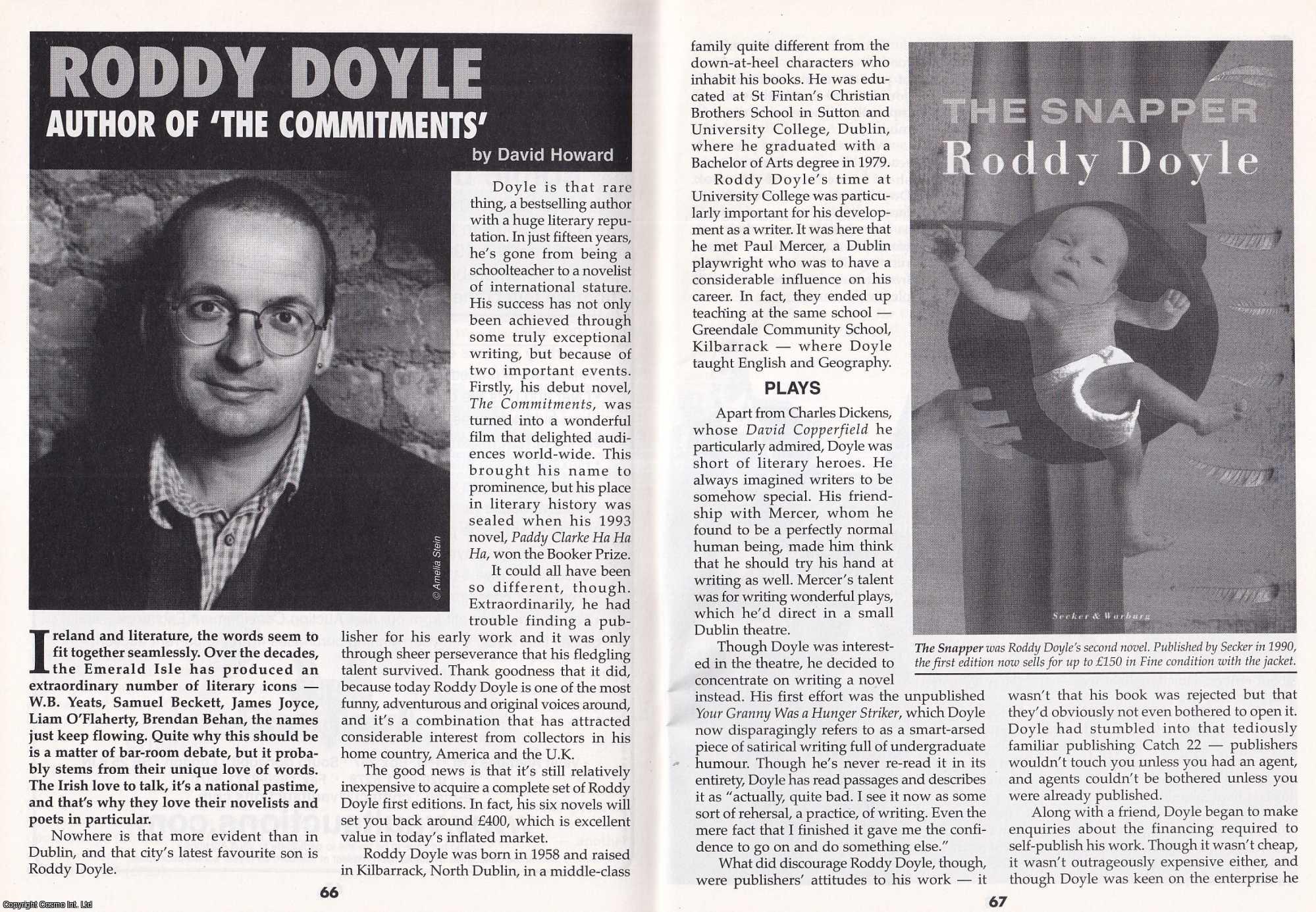 David Howard - Roddy Doyle. Author of The Commitments. This is an original article separated from an issue of The Book & Magazine Collector publication, 2002.