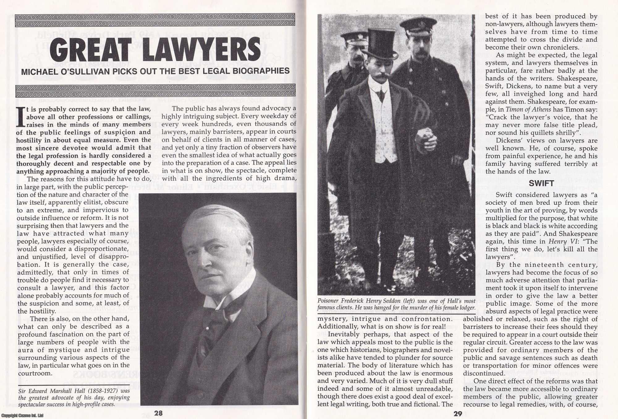 Michael O'Sullivan - Great Lawyers. Picking out The Best Legal Biographies. This is an original article separated from an issue of The Book & Magazine Collector publication.