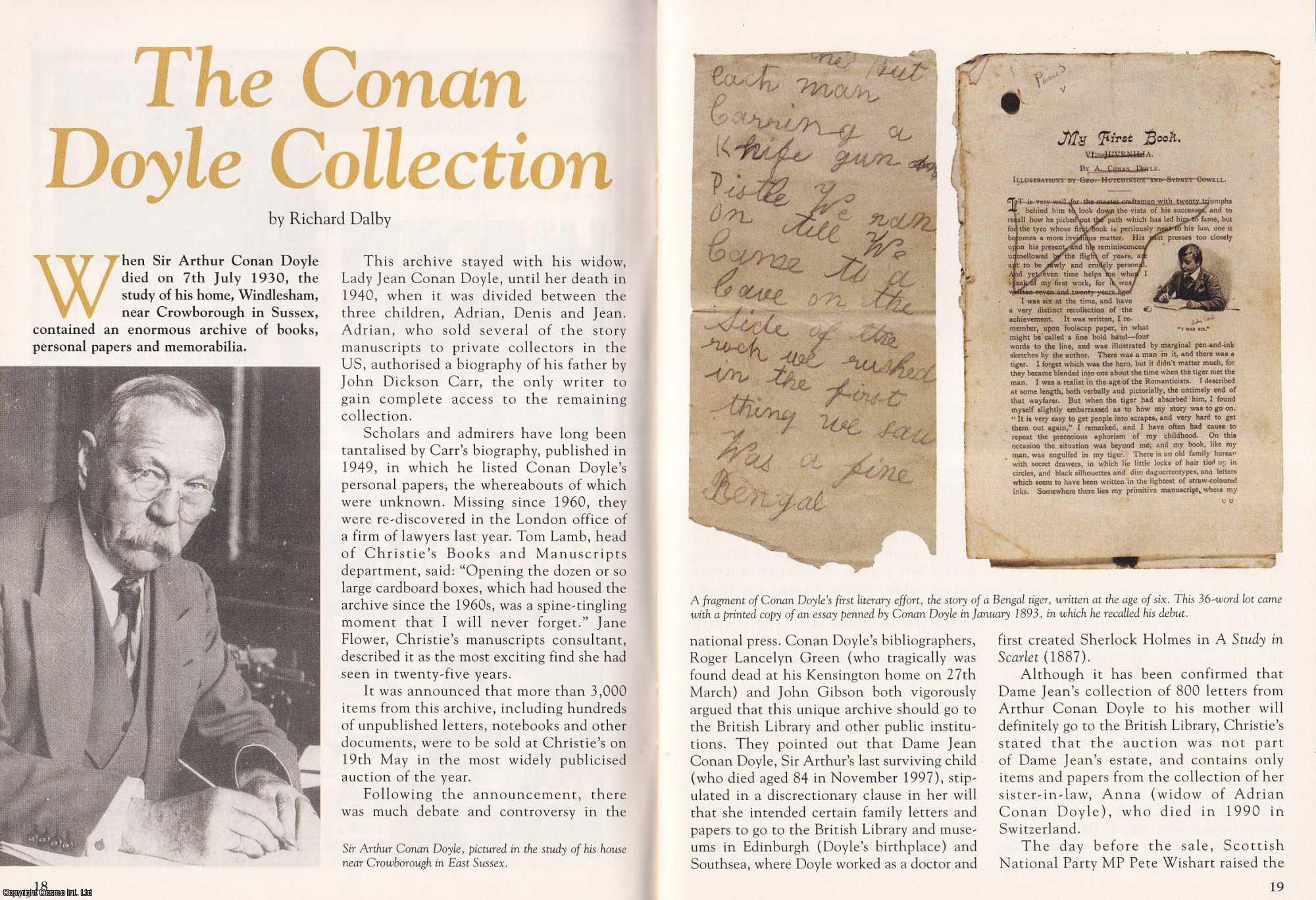 Richard Dalby - The Conan Doyle Collection. This is an original article separated from an issue of The Book & Magazine Collector publication, 2004.