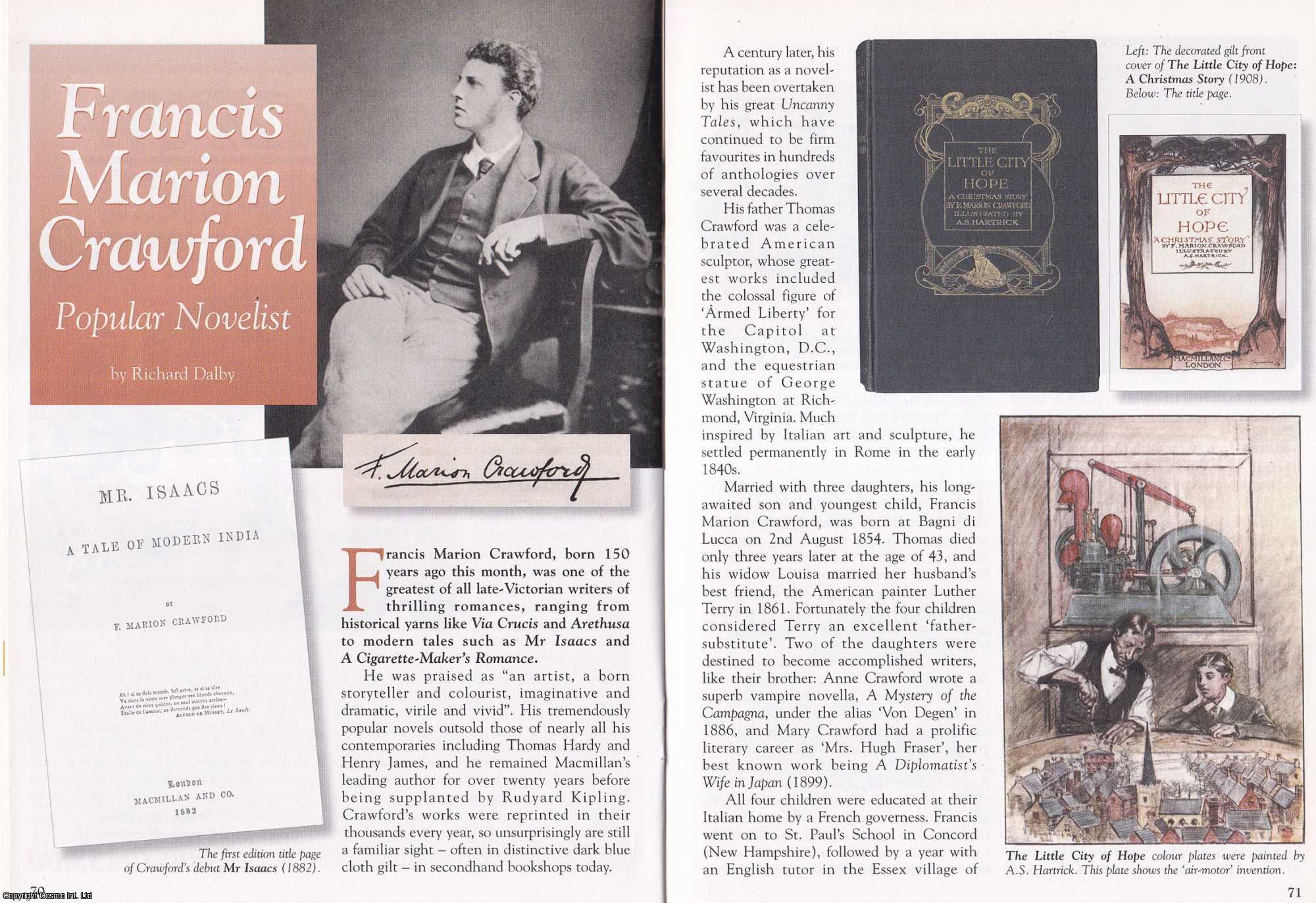 Richard Dalby - Francis Marion Crawford. Popular Novelist. This is an original article separated from an issue of The Book & Magazine Collector publication, 2004.