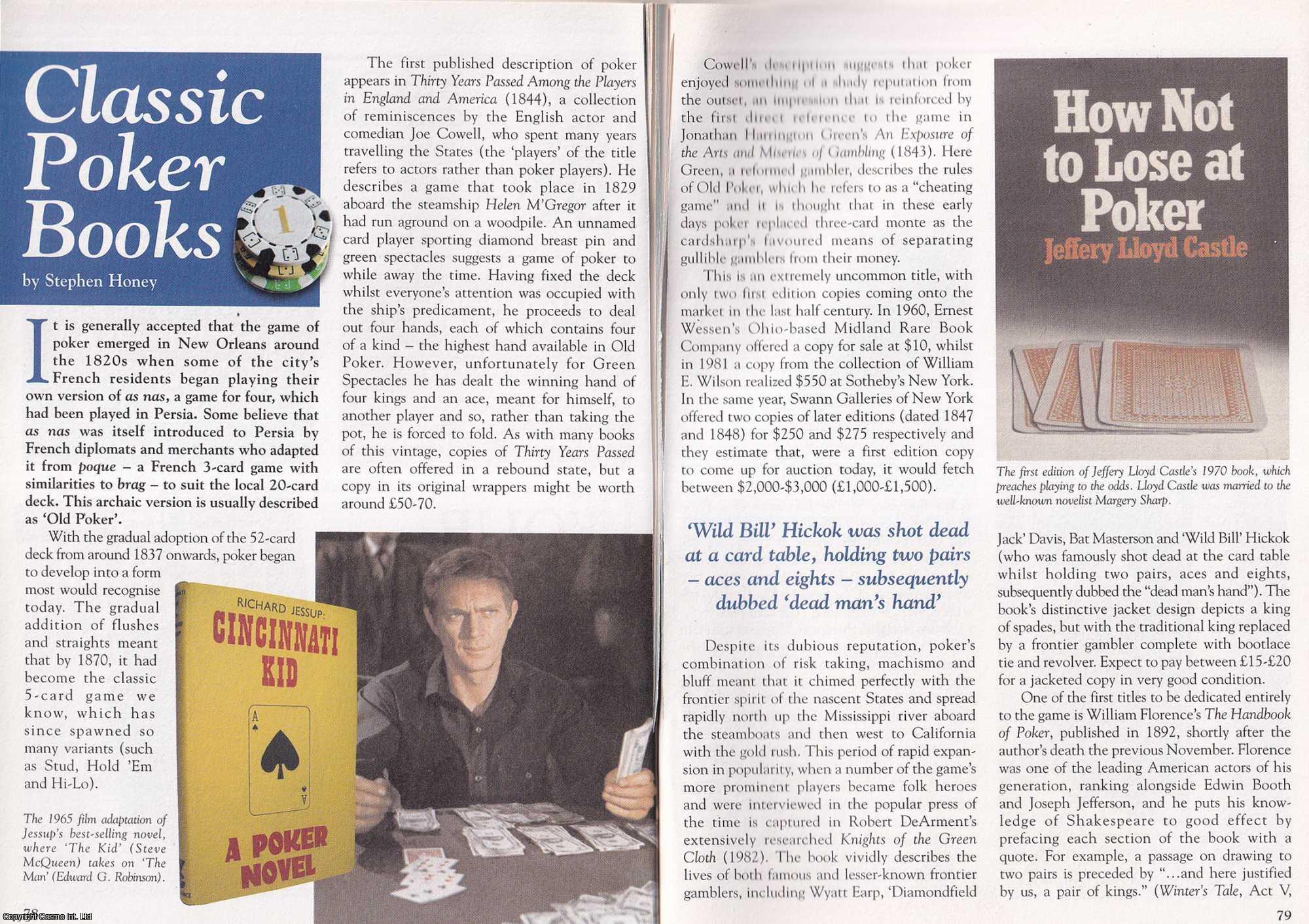 Stephen Honey - Classic Poker Books. This is an original article separated from an issue of The Book & Magazine Collector publication, 2004.