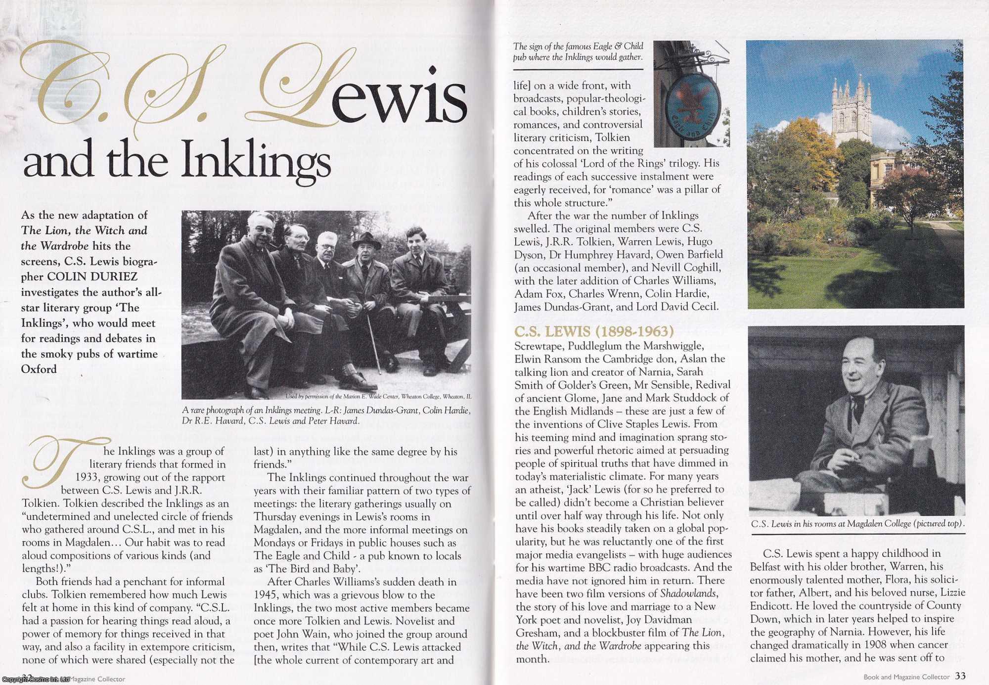 Colin Duriez - C. S. Lewis and The Inklings. The Author's All Star Literary Group. This is an original article separated from an issue of The Book & Magazine Collector publication, 2005.