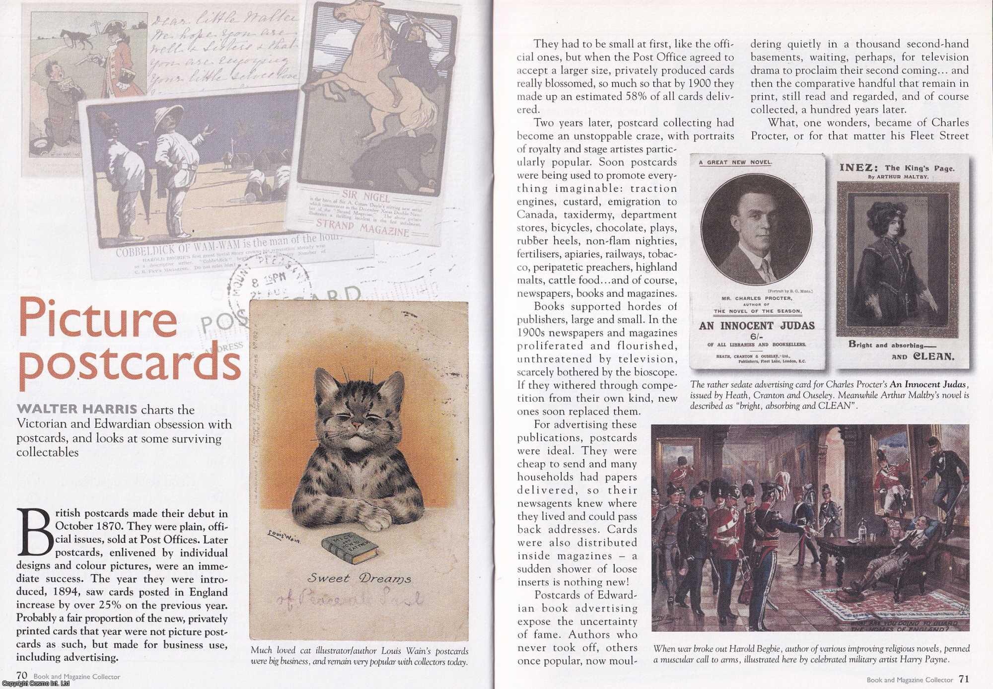 Walter Harris - Picture Postcards. Charting The Victorian and Edwardian Obsession with Postcards. This is an original article separated from an issue of The Book & Magazine Collector publication.