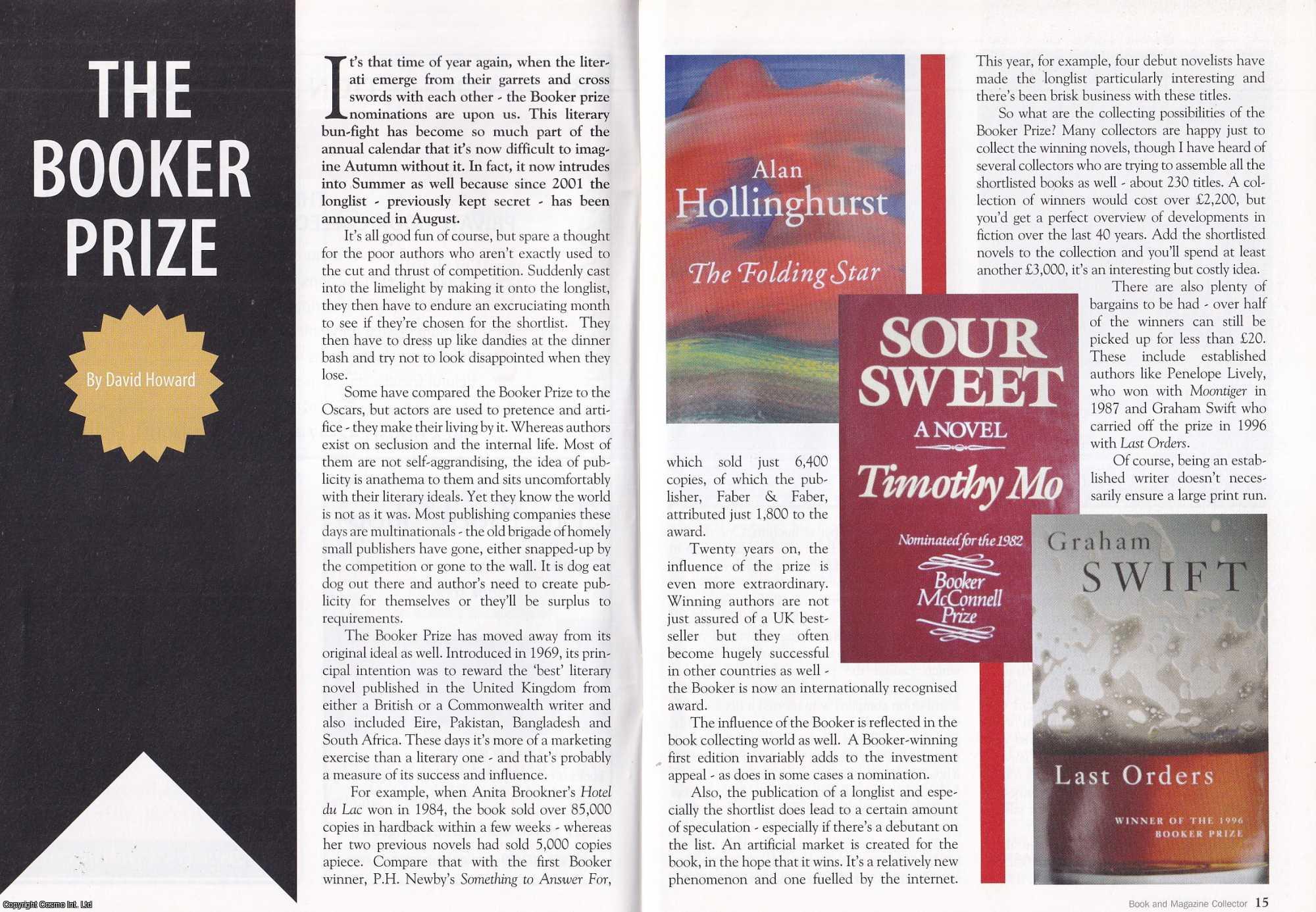 David Howard - The Booker Prize. This is an original article separated from an issue of The Book & Magazine Collector publication, 2007.