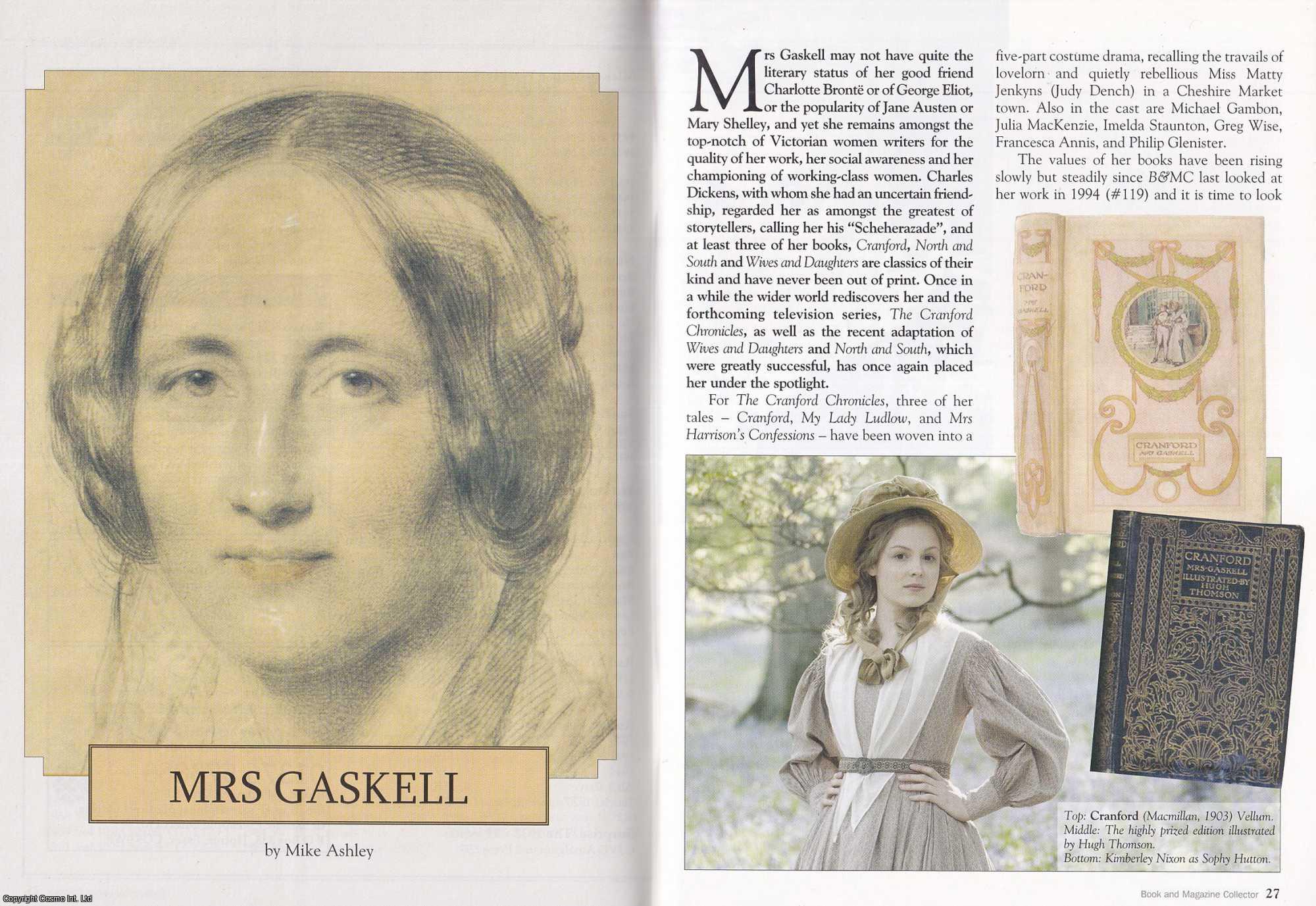 Mike Ashley - Mrs Gaskell. This is an original article separated from an issue of The Book & Magazine Collector publication, 2007.