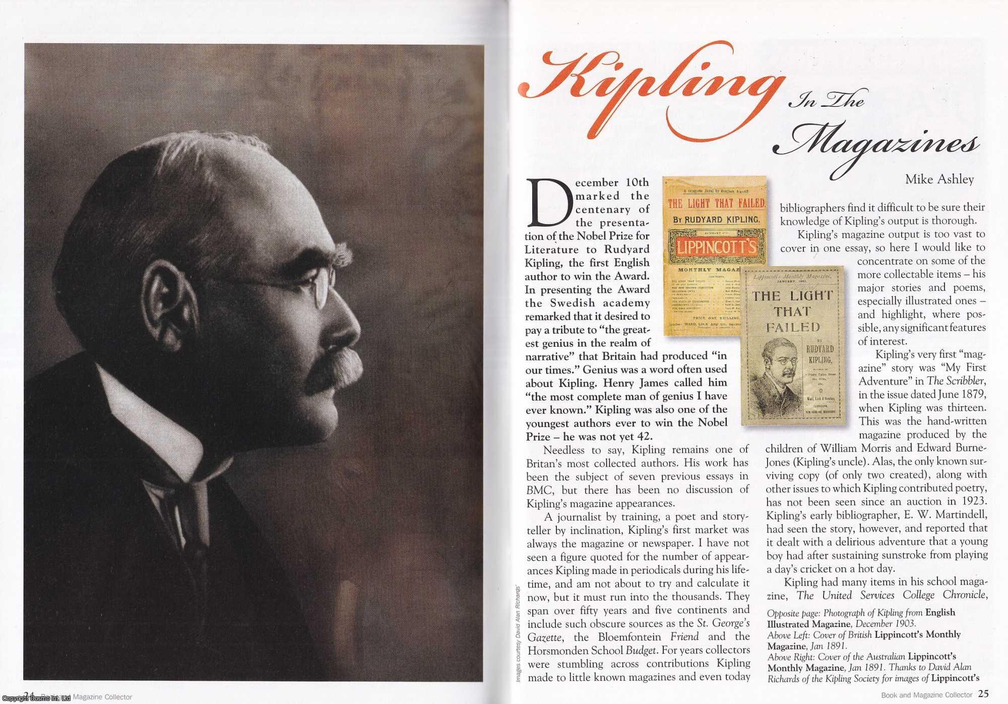 Mike Ashley - Rudyard Kipling in The Magazines. This is an original article separated from an issue of The Book & Magazine Collector publication, 2008.