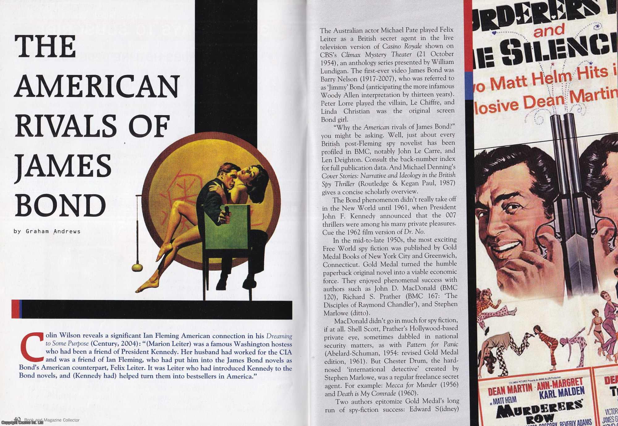 Graham Andrews - The American Rivals of James Bond. Part 1. This is an original article separated from an issue of The Book & Magazine Collector publication, 2008.